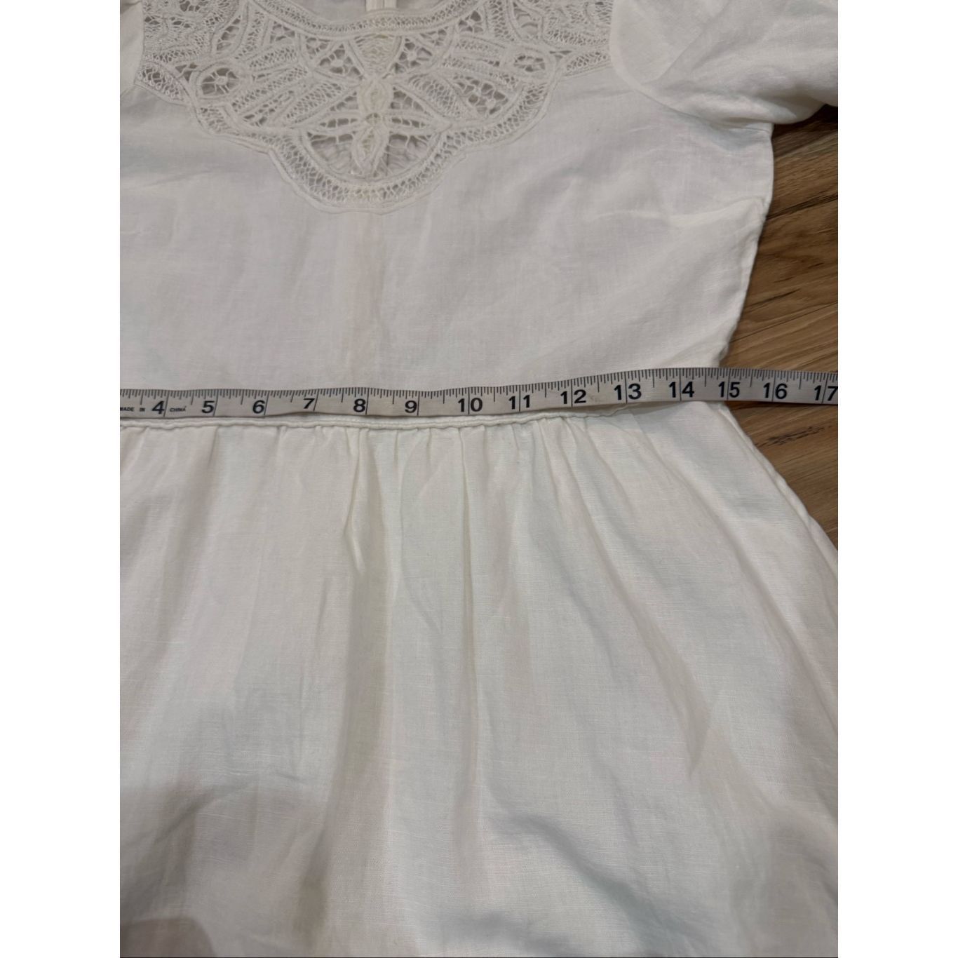 Sezane Sezane Paris Ursula Dress White Midi Linen Blend Size 38 Size M / US 6-8 / IT 42-44 - 9 Thumbnail