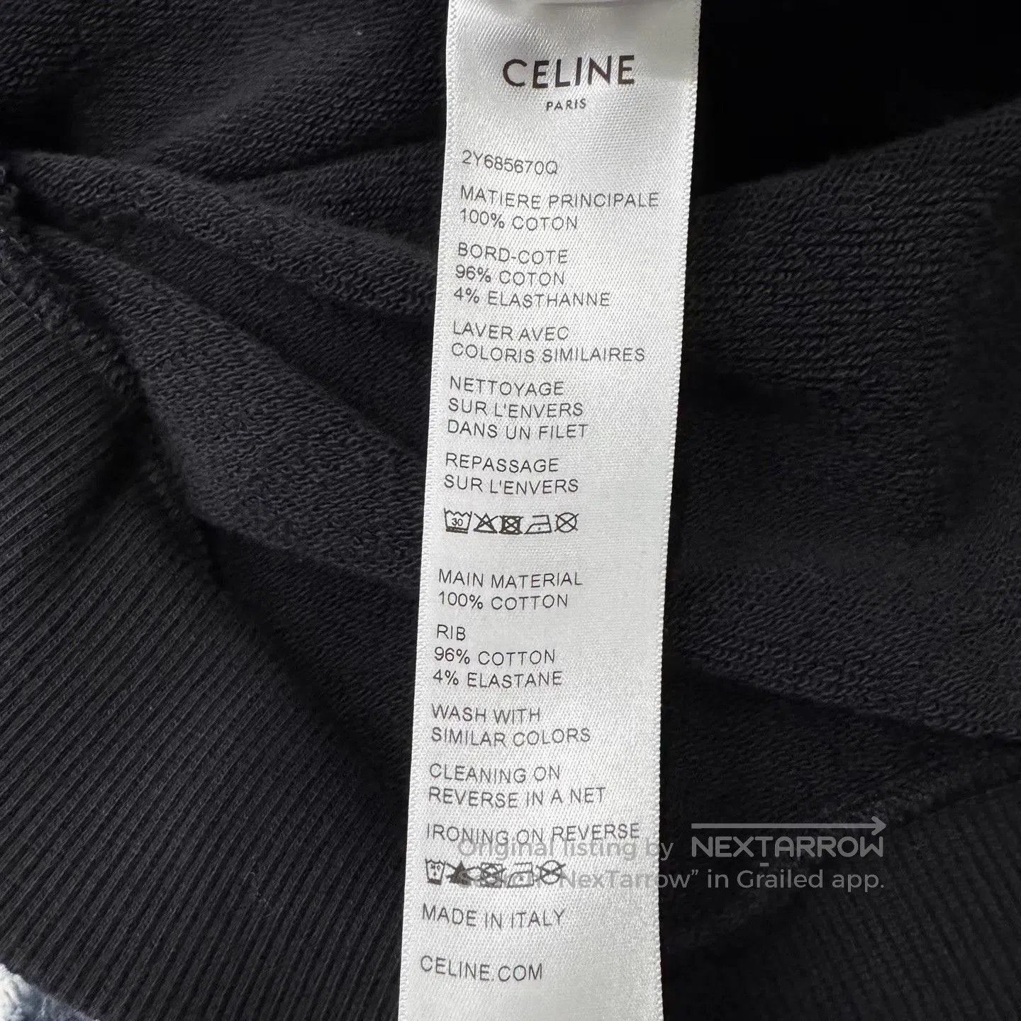 Celine Black 'COSMIC CRUISER' Graphic Hoodie. Size US M / EU 48-50 / 2 - 4 Thumbnail