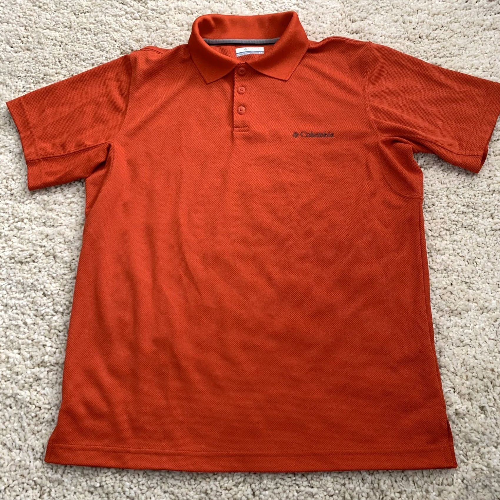 Vintage Columbia Polo Shirt Mens Small Orange Omni-Shade UV Protection Performance Shirt Size US S / EU 44-46 / 1 - 3 Thumbnail