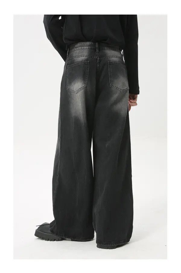 Japanese Brand VIBE American high street retro whisker washed jeans Size US 32 / EU 48 - 6 Thumbnail
