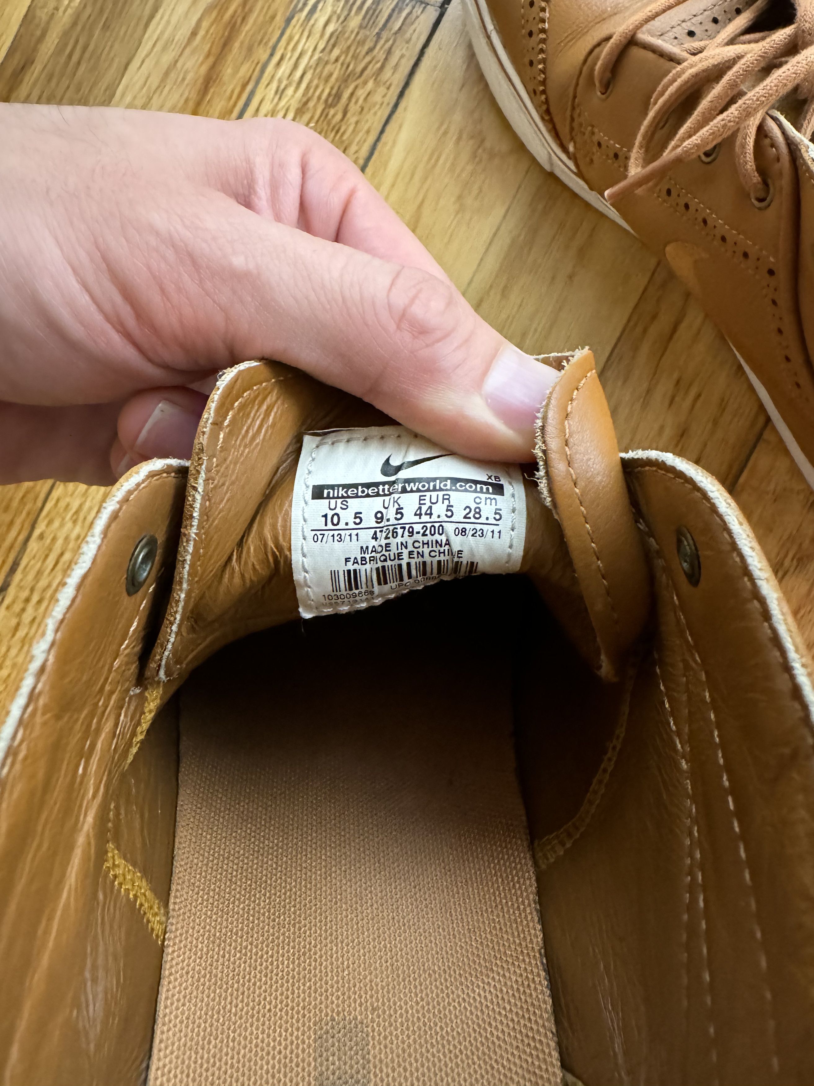 Nike Nike SB Zoom Janoski Mid Premium Brogue Chestnut Size US 10.5 / EU 43-44 - 5 Thumbnail