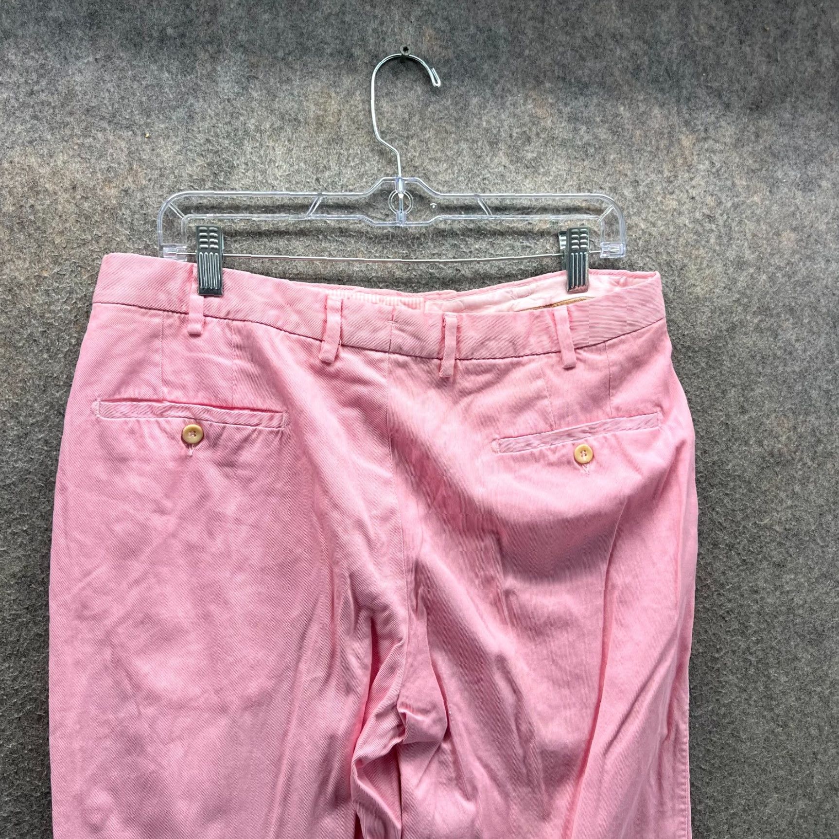 Fedeli Fedeli Pants Womens 34 Pink Cotton Chino Slim Fit Made in Italy Luxury 54 EU Size 24" / US 00 / IT 34 - 3 Thumbnail
