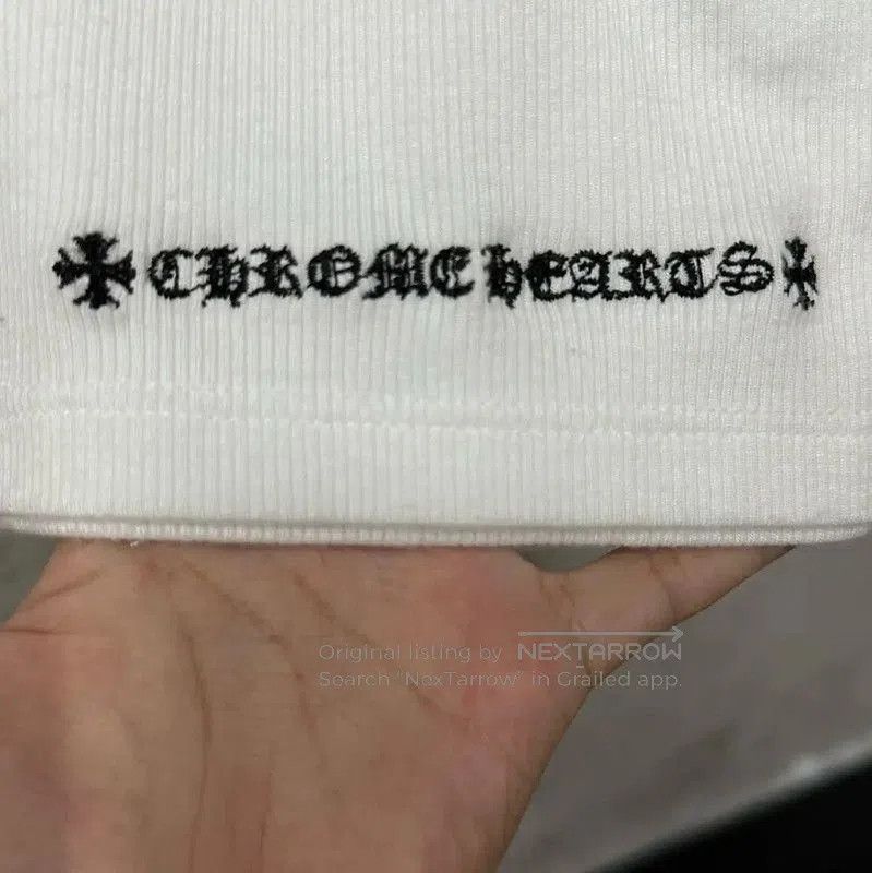 Chrome Hearts Chrome Hearts White Cotton A-Line Skirt XS . Size 22" - 3 Thumbnail