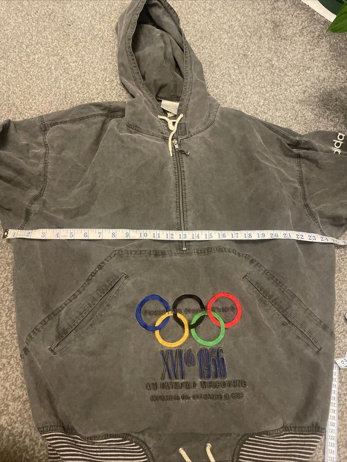 Adidas Vintage 80s Adidas Olympic Centennial 1956 Grey Jacket XL Size US XL / EU 56 / 4 - 6 Thumbnail