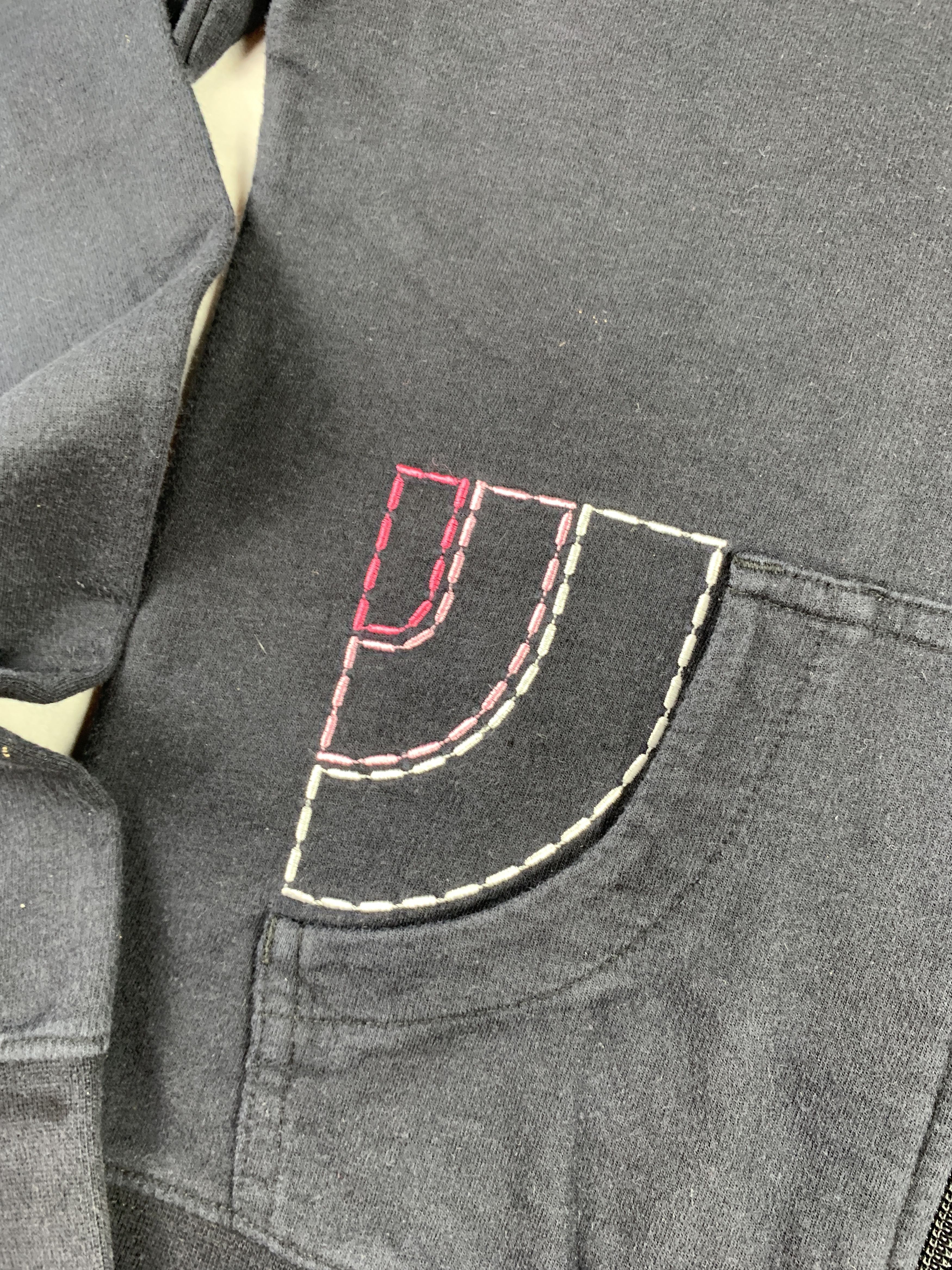 The North Face The North Face Black Embroidered Zip Hoodie (XS) Size XS / US 0-2 / IT 36-38 - 5 Thumbnail