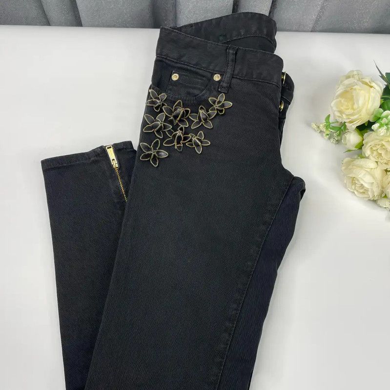 Dsquared2 DSQUARED2 Black Cotton Denim Pants for Women 0089 Size 30" / US 8 / IT 44 - 1 Thumbnail