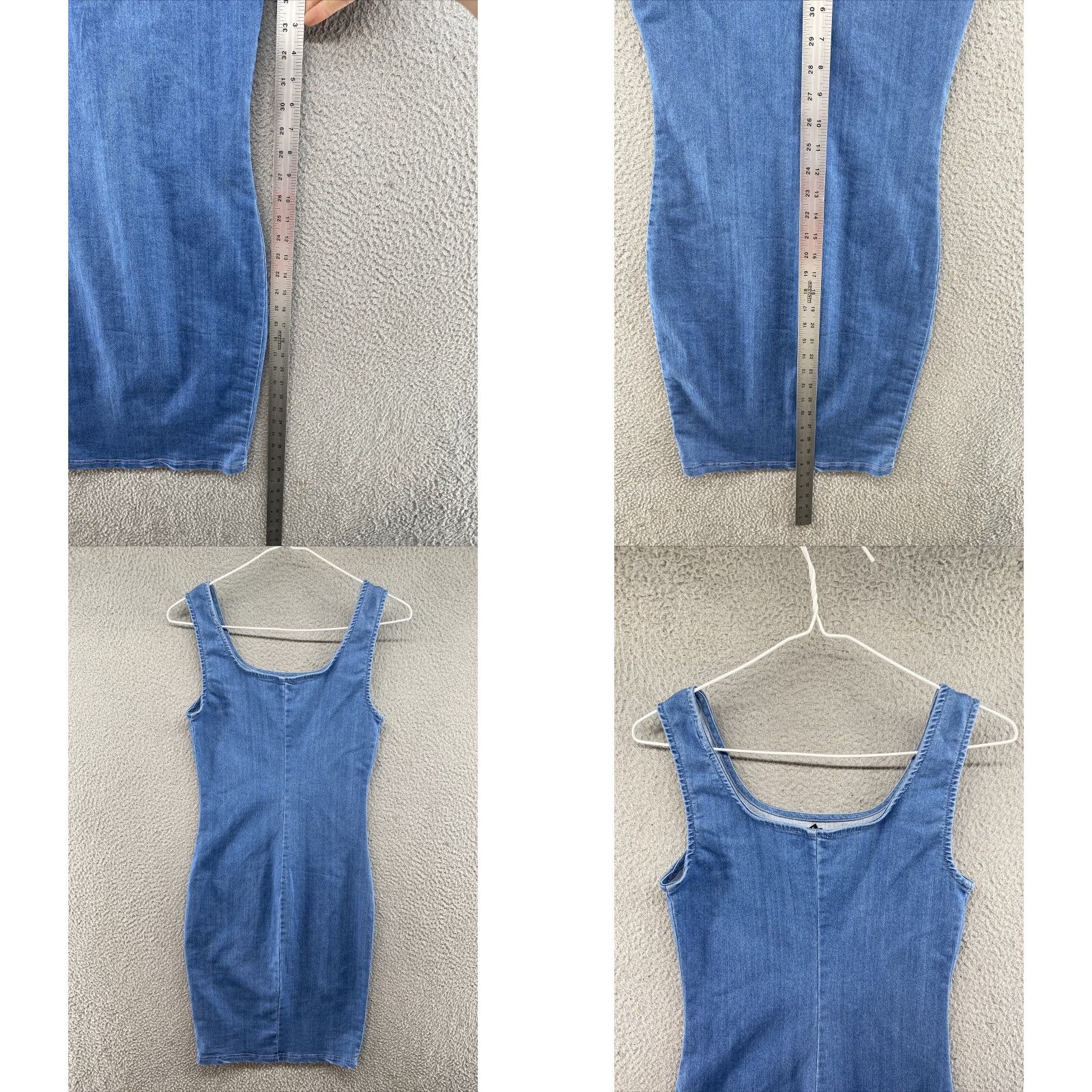 Denime Iris Pullover Denim Mini Dress Small Women’s Blue Size S / US 4 / IT 40 - 8 Thumbnail