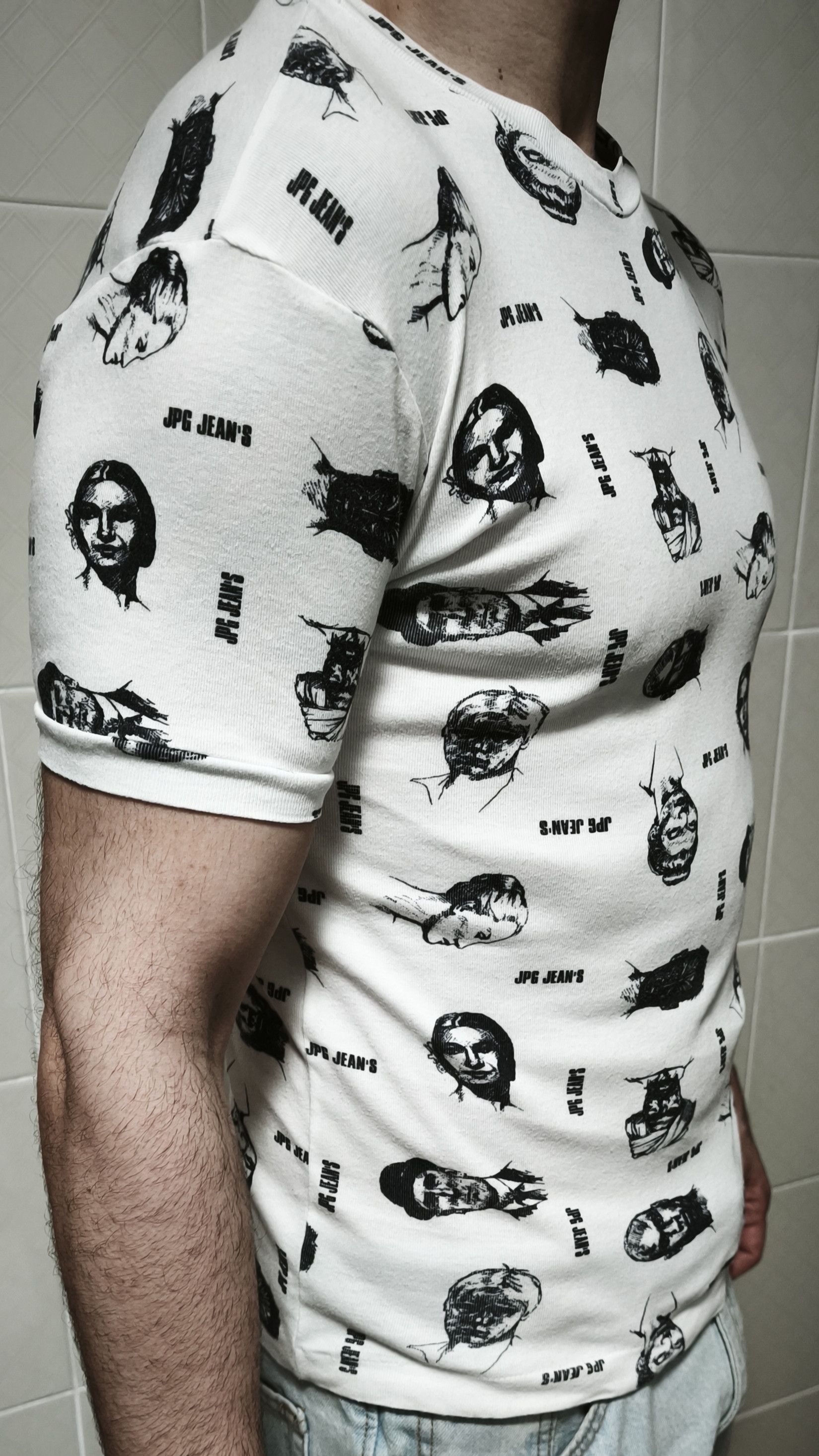 Jean Paul Gaultier 2000 - JPG-Jeans - Faces tshirt Size US L / EU 52-54 / 3 - 25 Thumbnail