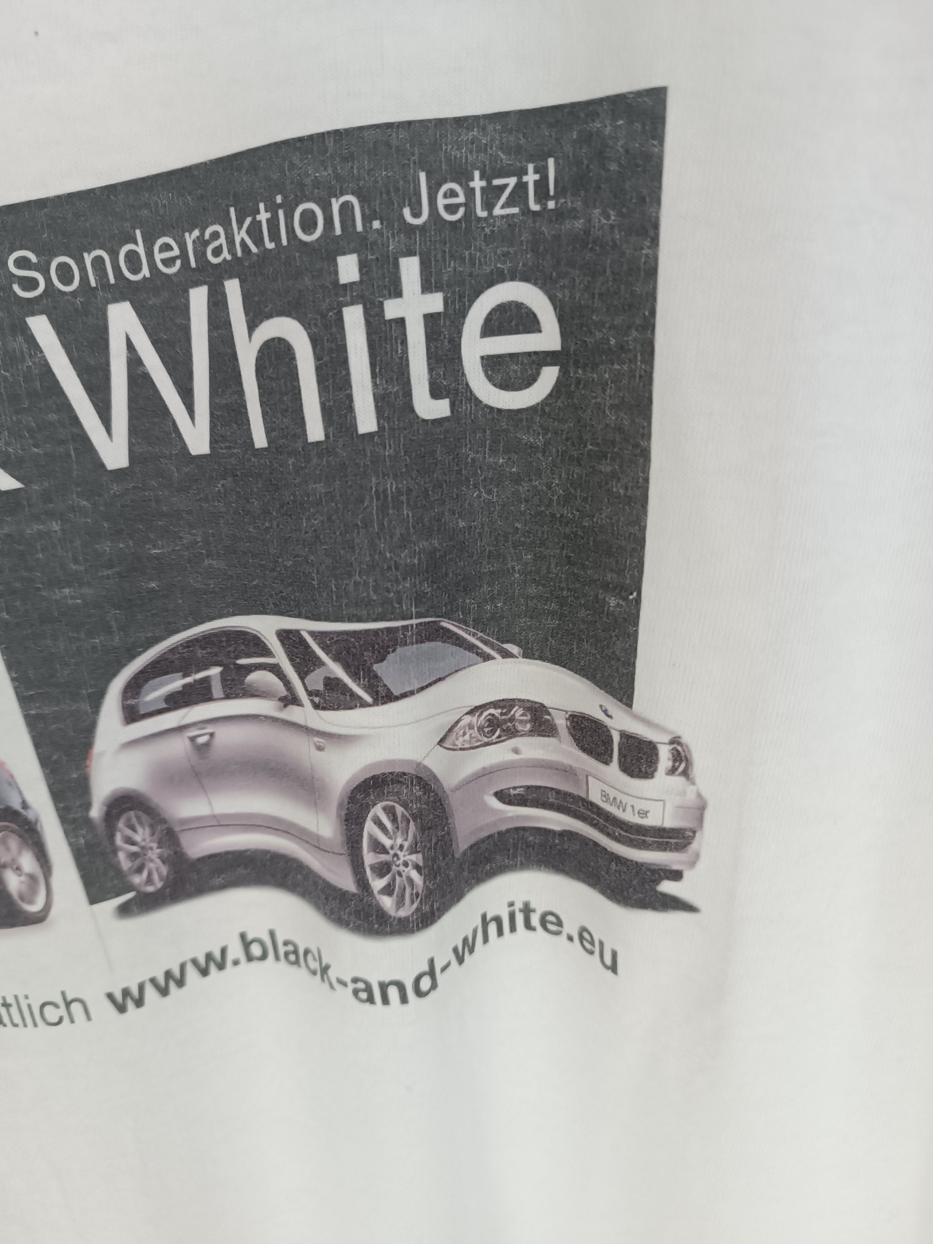 BMW VINTAGE Y2K BMW BLACK & WHITE SONDERAKTION TEE RACING JDM Size US XL / EU 56 / 4 - 16 Thumbnail