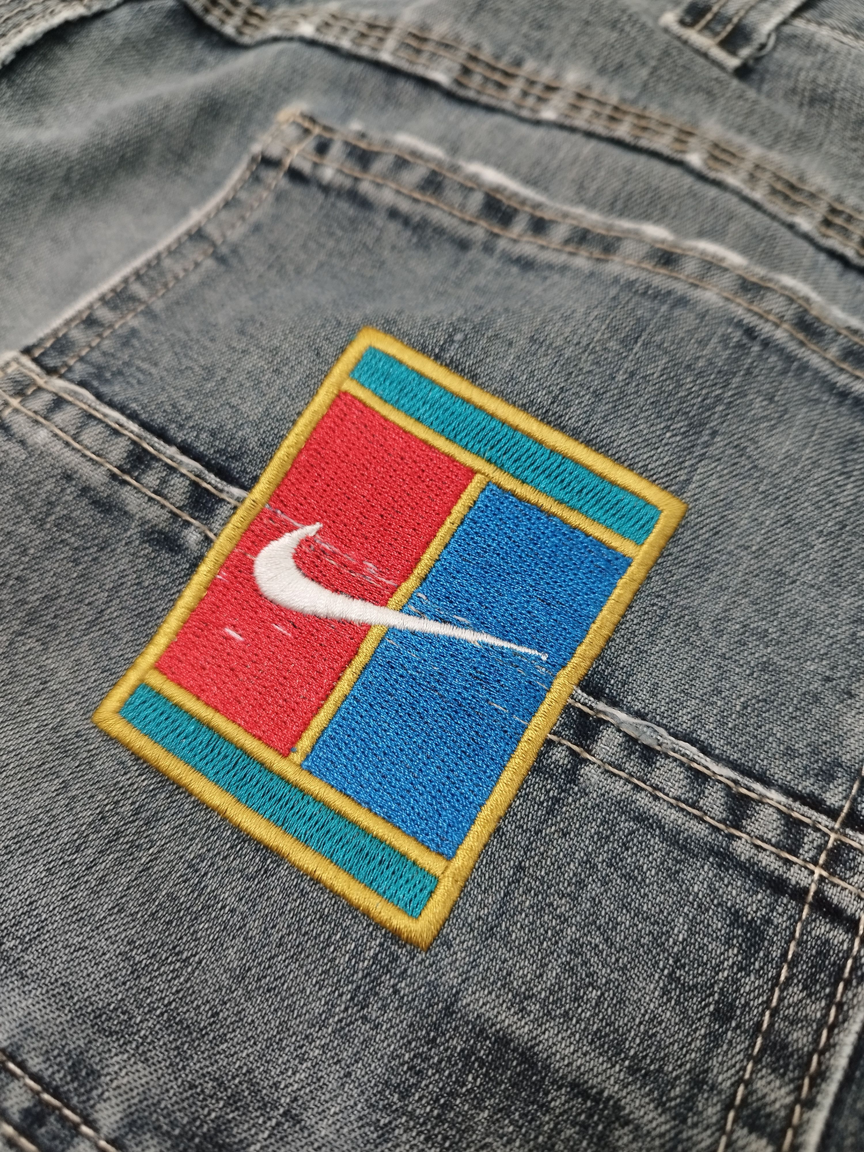 Lee Vintage 90s Nike Court Reworked Lee Carpenter Baggy Jeans Size US 34 / EU 50 - 5 Thumbnail