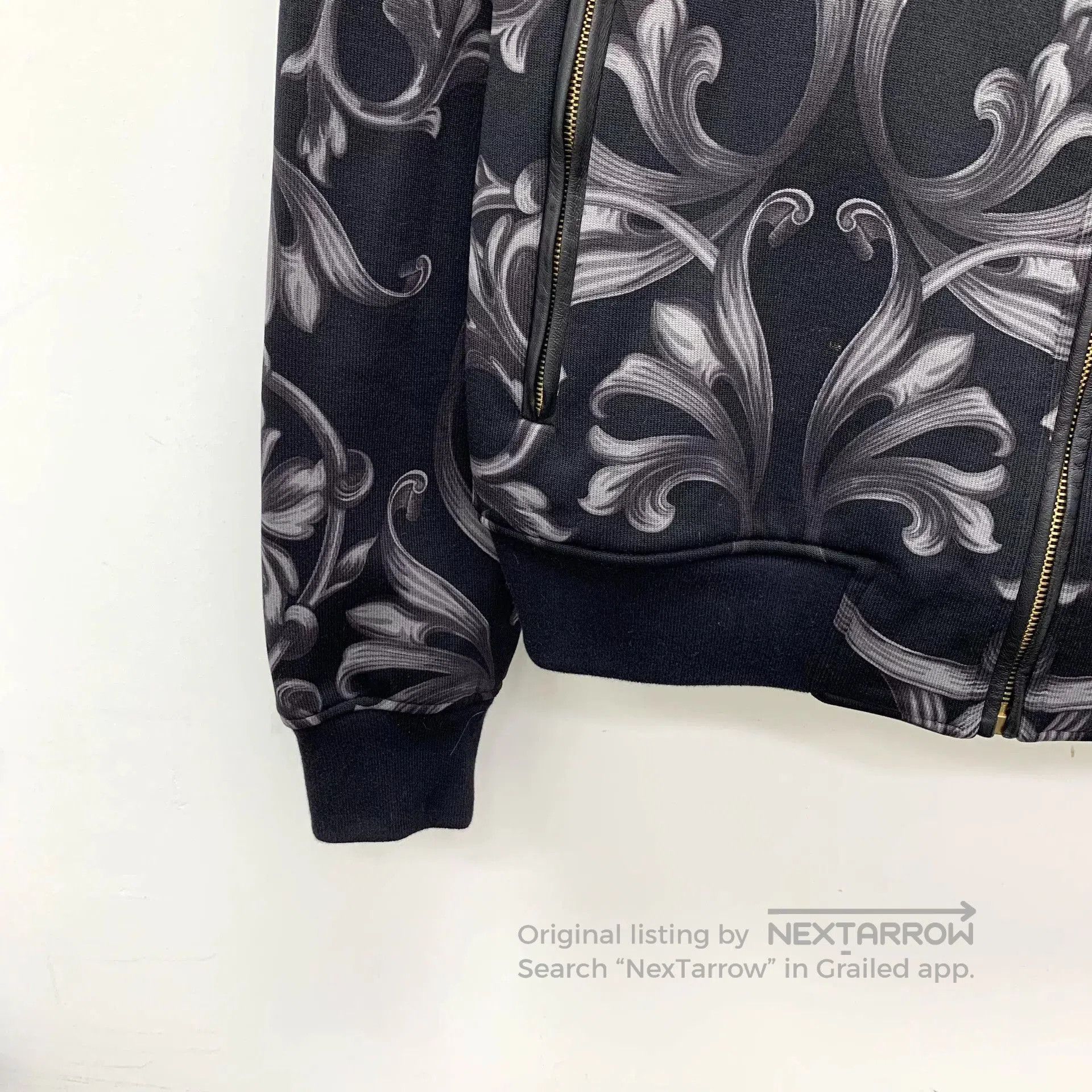 Versace Versace Floral Print Zip Hoodie. Size US M / EU 48-50 / 2 - 4 Thumbnail