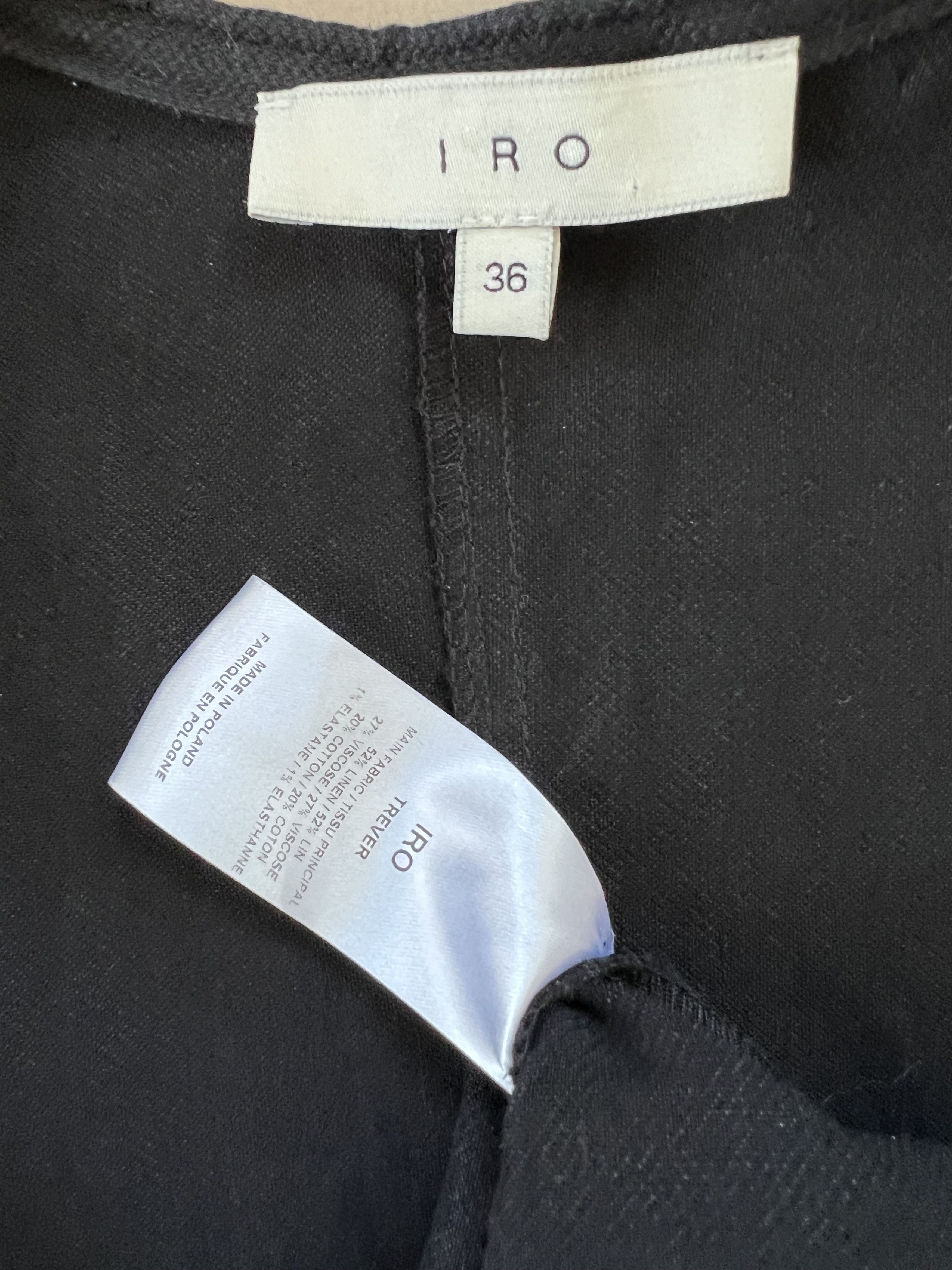 Iro Black mini dress Size XXS / US 00 / IT 34 - 4 Thumbnail
