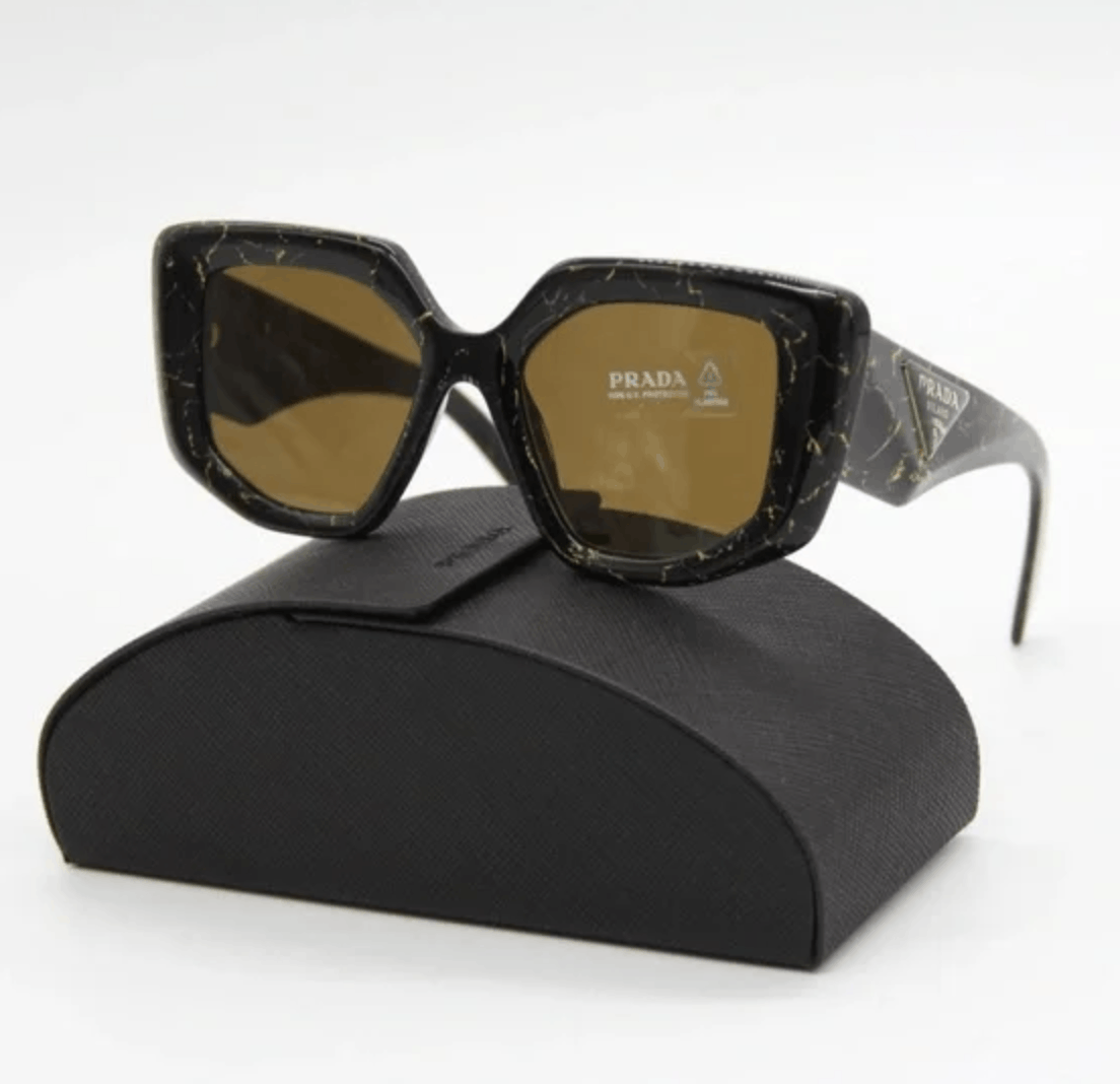 image of New Prada Pr14Zsf - 19D01T Sunglasses in Black, Women's
