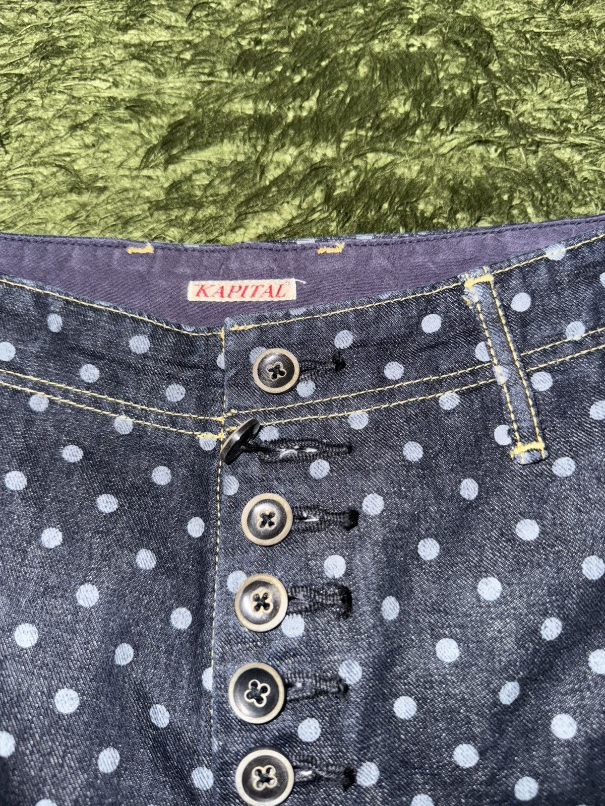Kapital [2] KAPITAL Dot Pattern Button-Fly Denim Pants Size US 30 / EU 46 - 5 Thumbnail