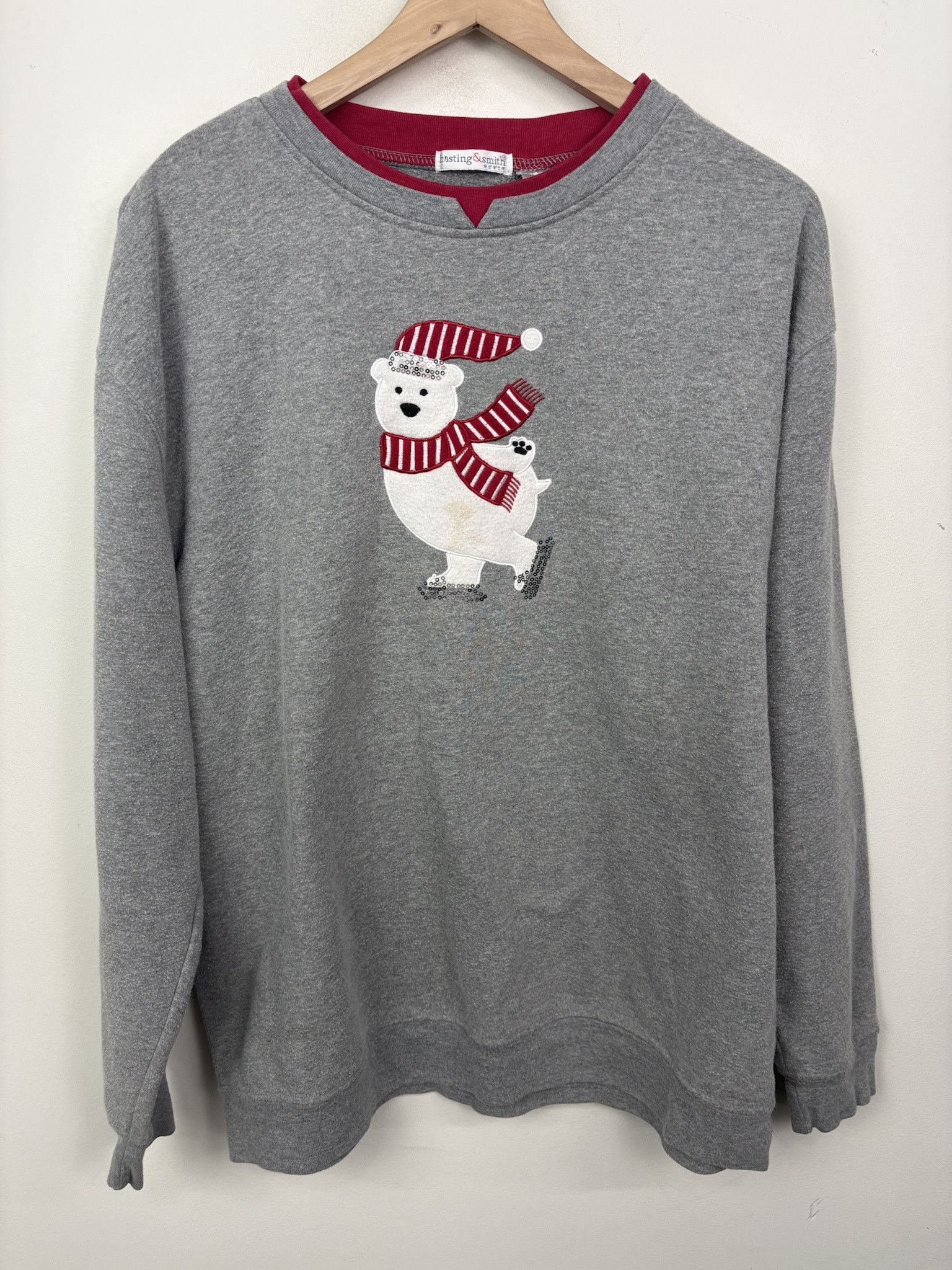 Vintage Vintage 90's Hastings & Smith Polar Bear Skate Pullover Crewneck Size XXL Size US XXL / EU 58 / 5 - 1 Thumbnail