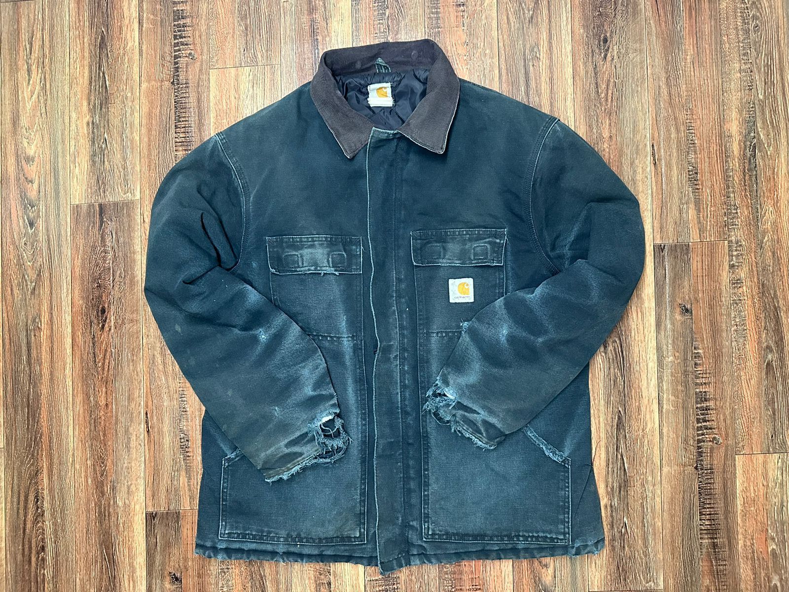 Carhartt × Vintage Vintage 1990s Carhartt Duck Jacket - Carhartt Jacket Size US XL / EU 56 / 4 - 3 Thumbnail