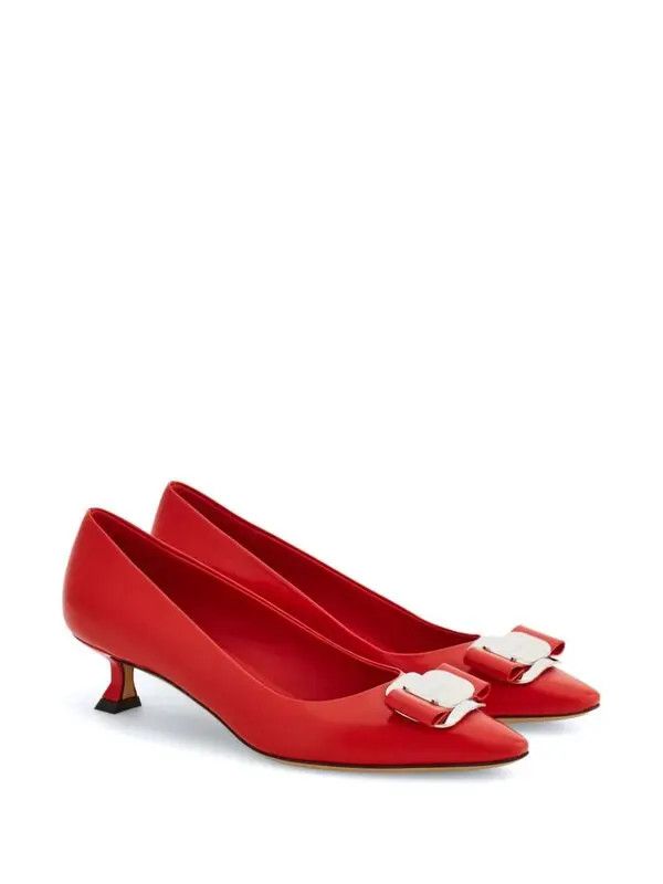 Salvatore Ferragamo o1s1rm0126 Vara Pumps in Red Size US 10 / IT 40 - 2 Thumbnail