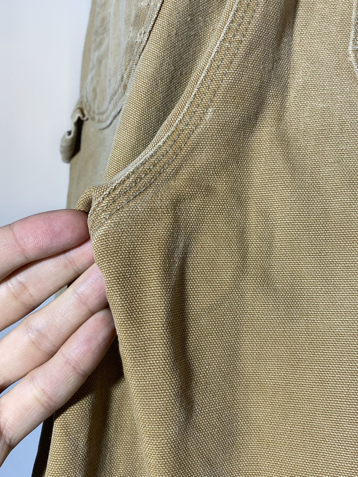 Carhartt Carhartt Vintage Double Knee Canvas Work Pants 33x34 Beige Size US 34 / EU 50 - 16 Thumbnail