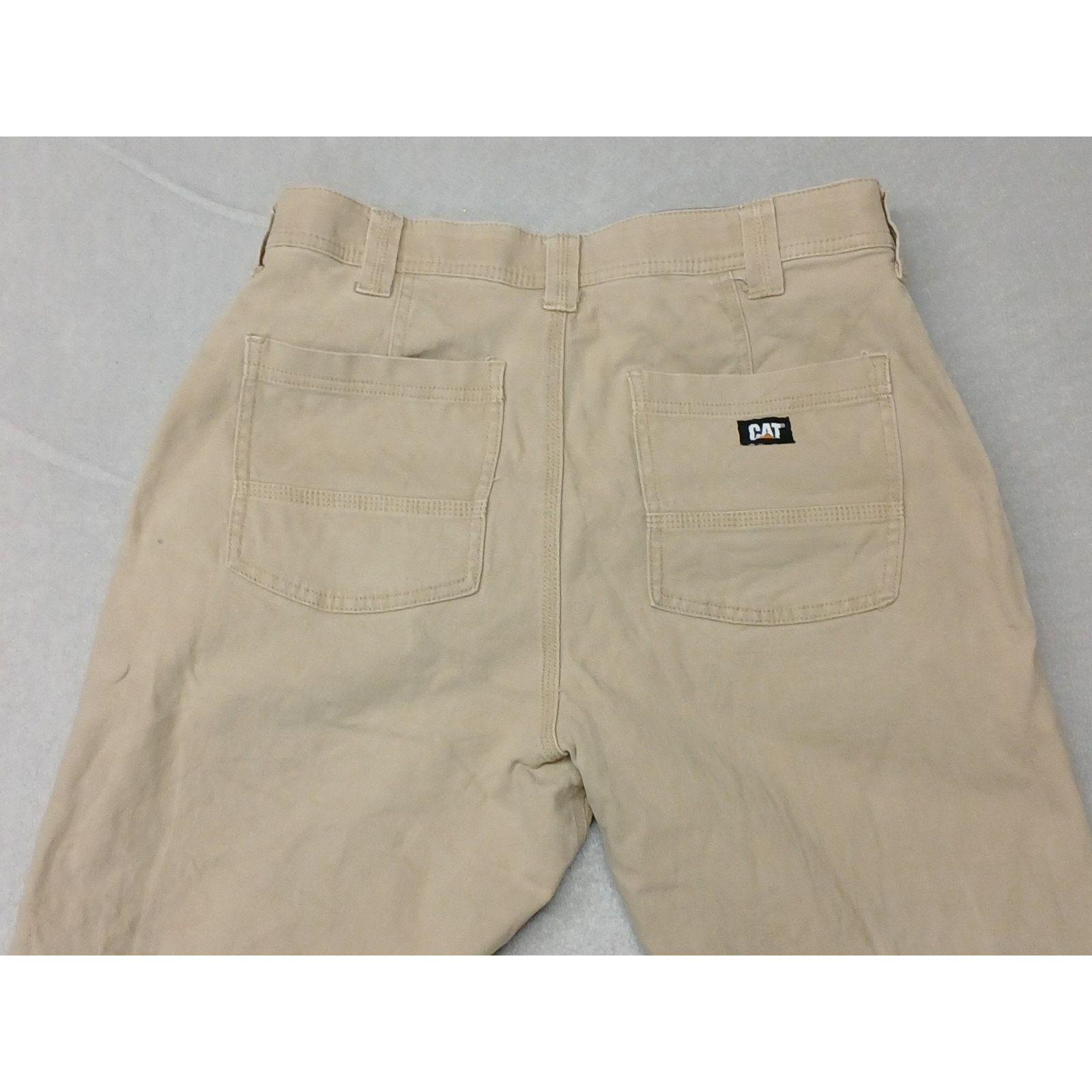 Other CAT (32x32) Beige Cotton Relaxed Cargo Carpenter Jeans Size US 32 / EU 48 - 12 Thumbnail