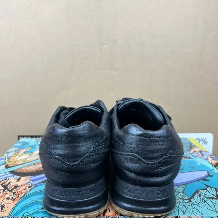 Louis Vuitton Louis Vuitton Supreme Black Leather Casual Sneakers -2508 Size US 8 / EU 41 - 2 Thumbnail