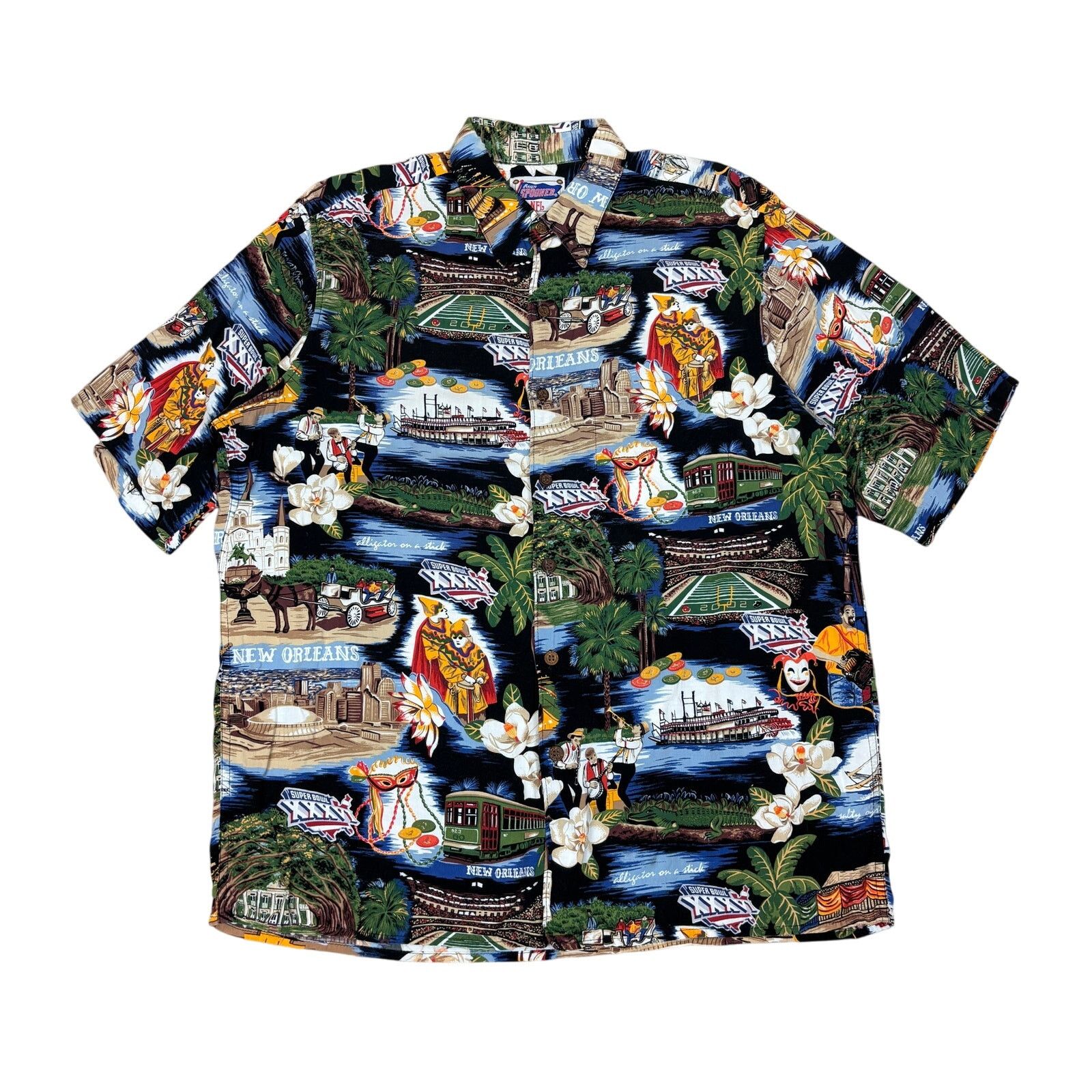 NFL × Reyn Spooner Reyn Spooner NFL New Orleans Super Bowl XXXVI Shirt Medium Size US M / EU 48-50 / 2 - 1 Thumbnail