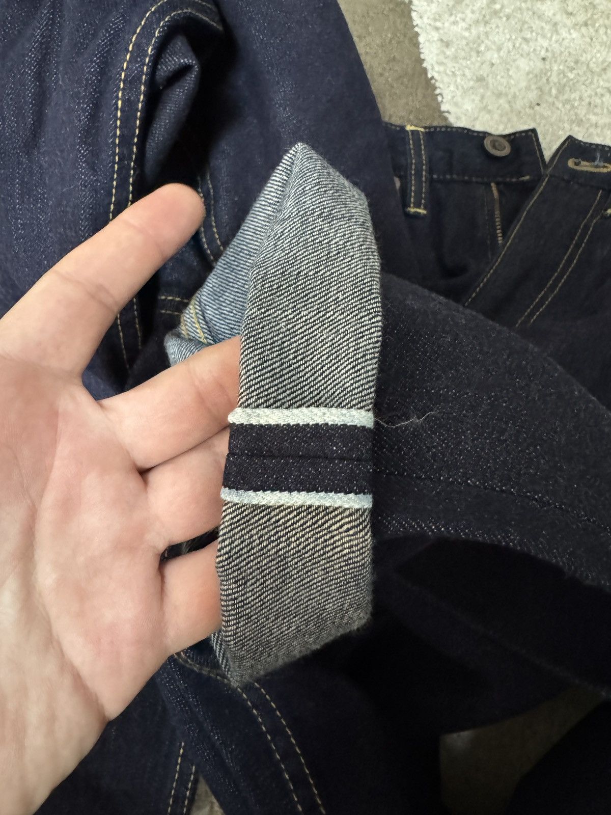 Other Pace Dark Indigo Blue Selvage denim jeans pants size 29 Size US 29 - 15 Thumbnail