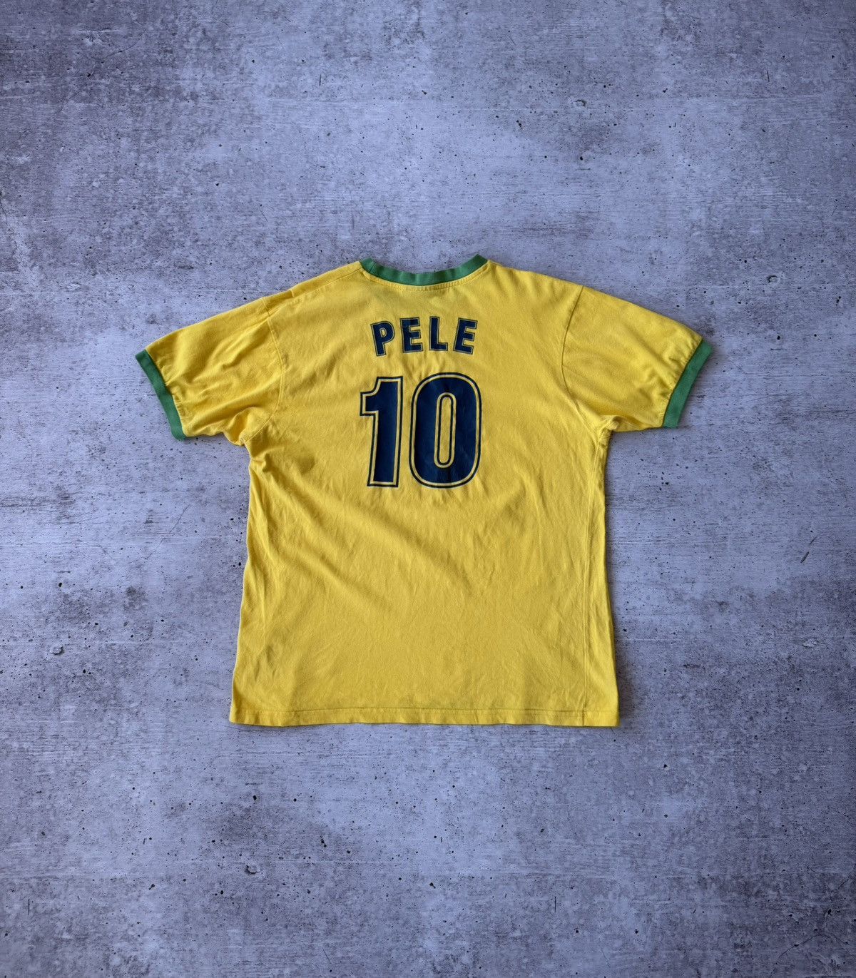 Penalty × Vintage Admiral Vintage 90s Brazil Pele #10 t Shirt Size US L / EU 52-54 / 3 - 1 Thumbnail