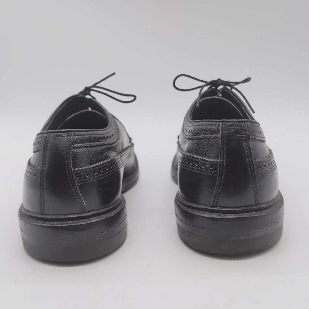 Other O'Sullivan Sz 9 Classic Wingtip Black Leather Men's Dress S Size US 9 / EU 42 - 5 Thumbnail