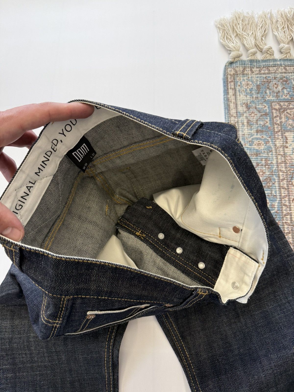 Unkut Unkut OPM New Selvedge Japanese 🇯🇵 Denim Jeans Size US 30 / EU 46 - 14 Thumbnail