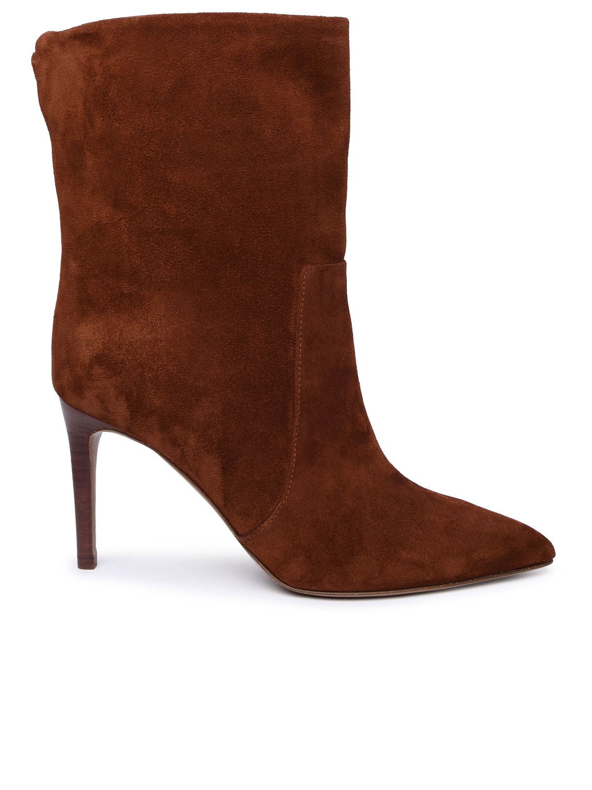 image of Paris Texas Brown Suede Ankle Boots, Women's (Size 9)