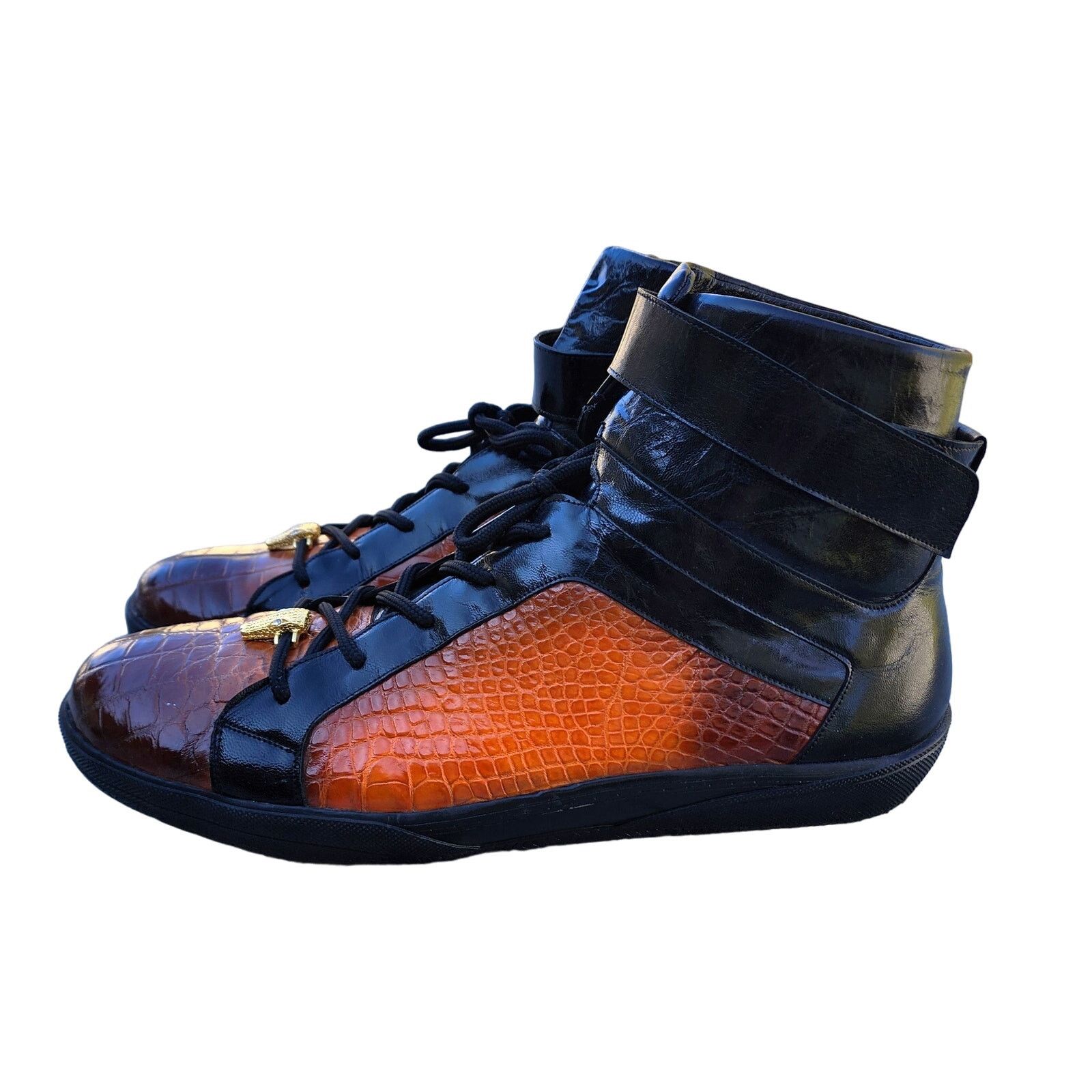Belvedere Belvedere George Genuine Exotic Crocodile Leather Sneakers Size US 11 / EU 44 - 11 Thumbnail