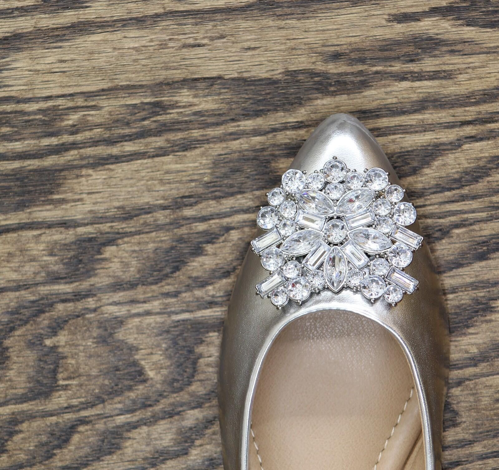 Other Nwt Journee Collection Ballet Dress Flats Silver Gray 5.5w Size US 5.5 / IT 35.5 - 7 Thumbnail