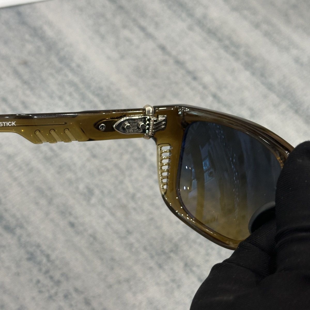 Chrome Hearts CHROME HEARTS DISCO STICK DEADWOOD SUNGLASSES Size ONE SIZE - 8 Thumbnail