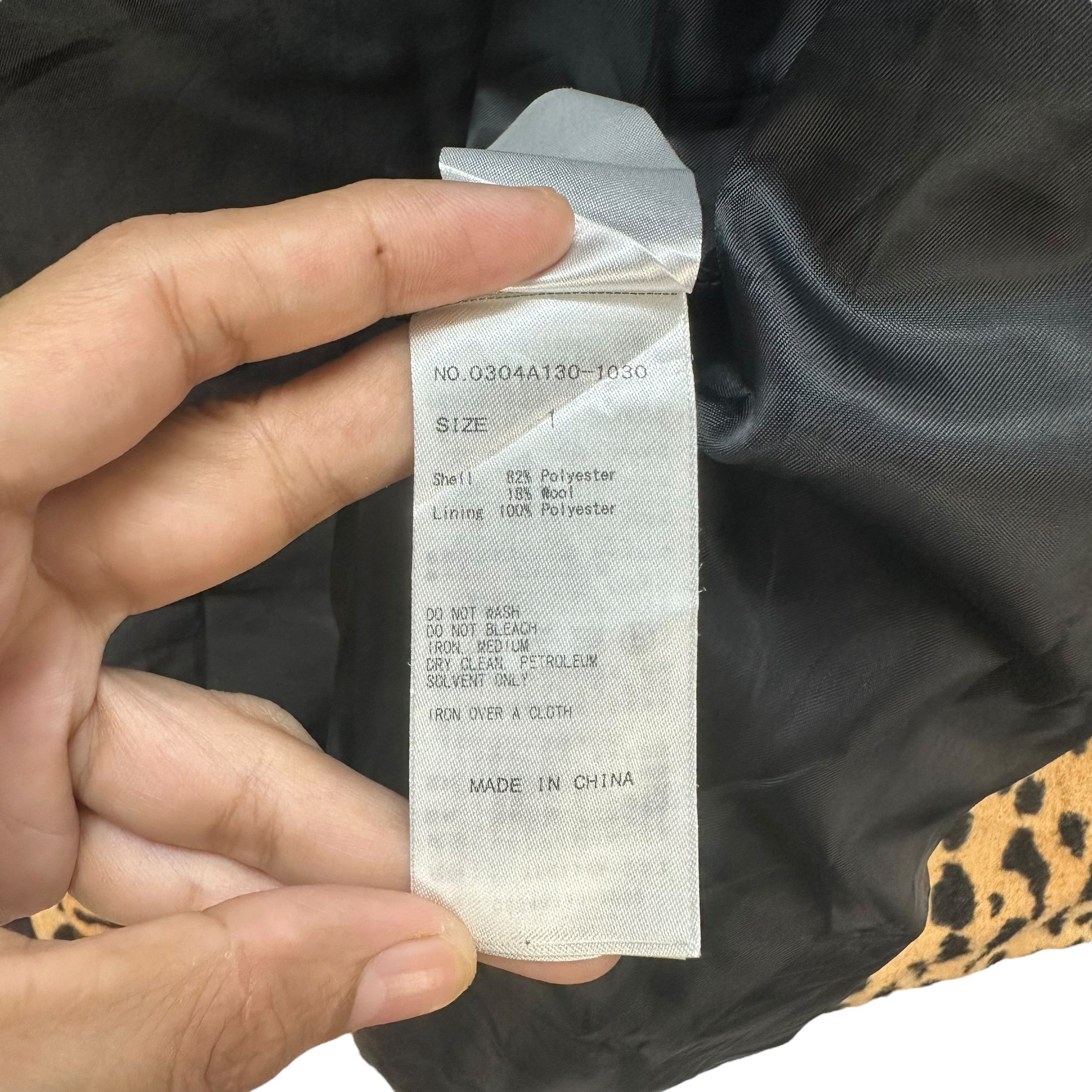 SLY SLY CHEETAH DOUBLE BREASTED COAT #8687-021 Size S / US 4 / IT 40 - 11 Thumbnail