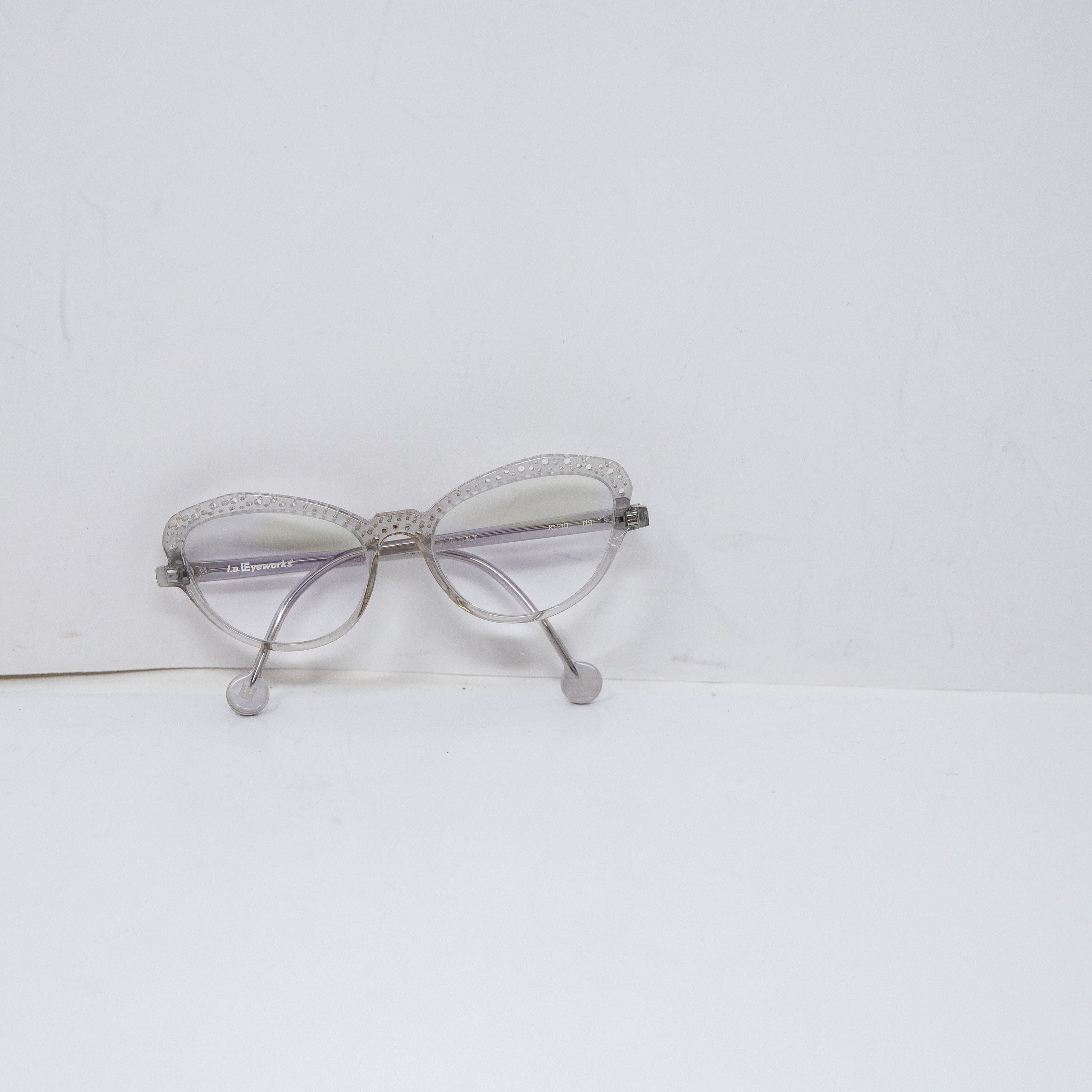 l.a.Eyeworks L.A. Eyeworks Kleio 119 Clear Rim Cat Eye Size ONE SIZE - 1 Thumbnail