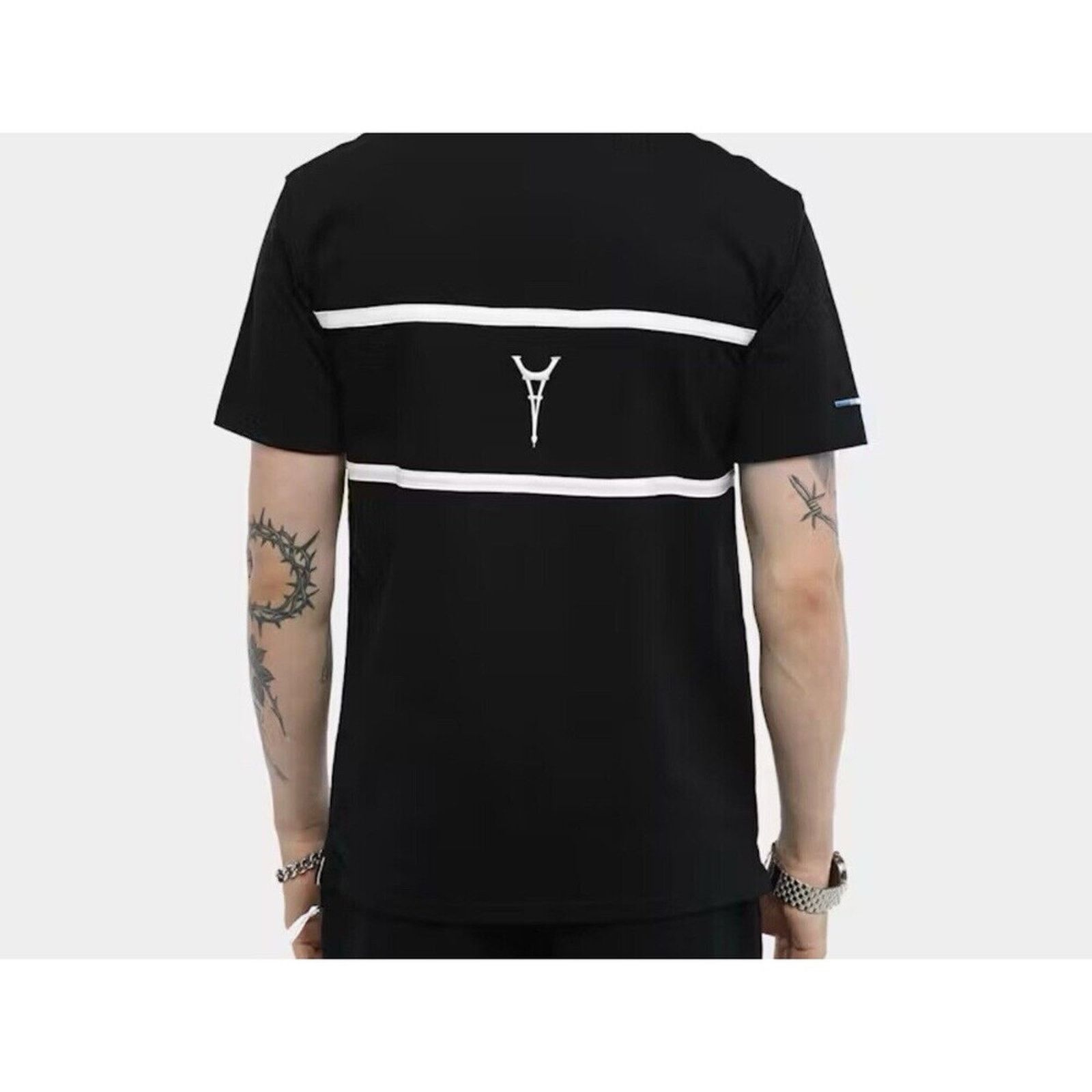 Carre CARRE' Paris Scripted Embroidery BLACK T-Shirt MEN Size 3XL Size US XXL / EU 58 / 5 - 3 Thumbnail