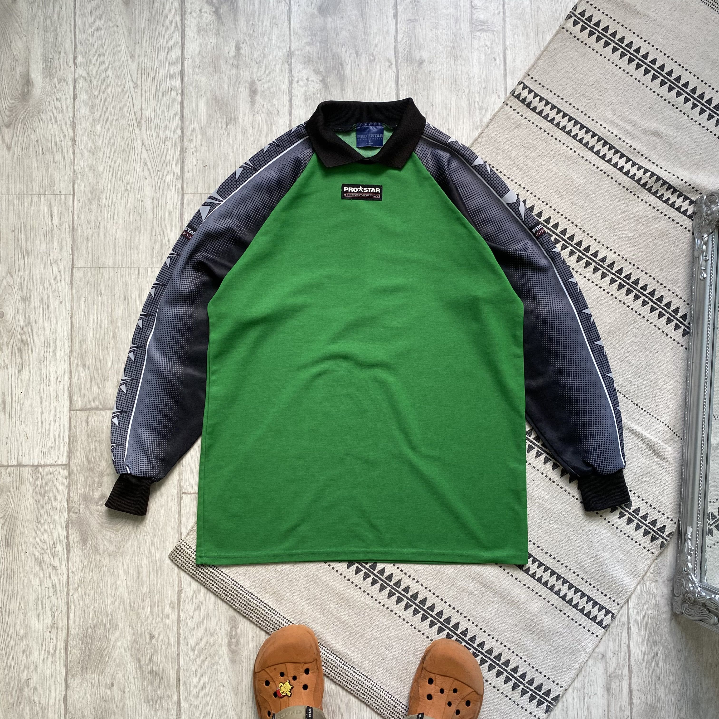 Nike ⚽️ Vintage 80s Soccer Goalkeeper jersey Longsleeve Pro Star Size US L / EU 52-54 / 3 - 2 Thumbnail