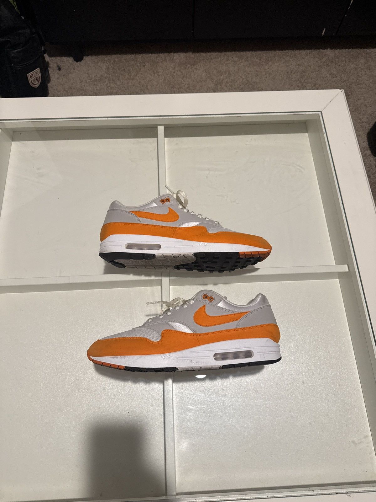 Nike Nike Air Max 1 White x Orange Size US 14 / EU 47 - 1 Thumbnail