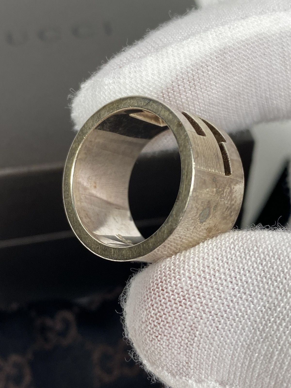 Gucci Gucci .925 Silver G Ring Size IT 8 Size ONE SIZE - 6 Thumbnail