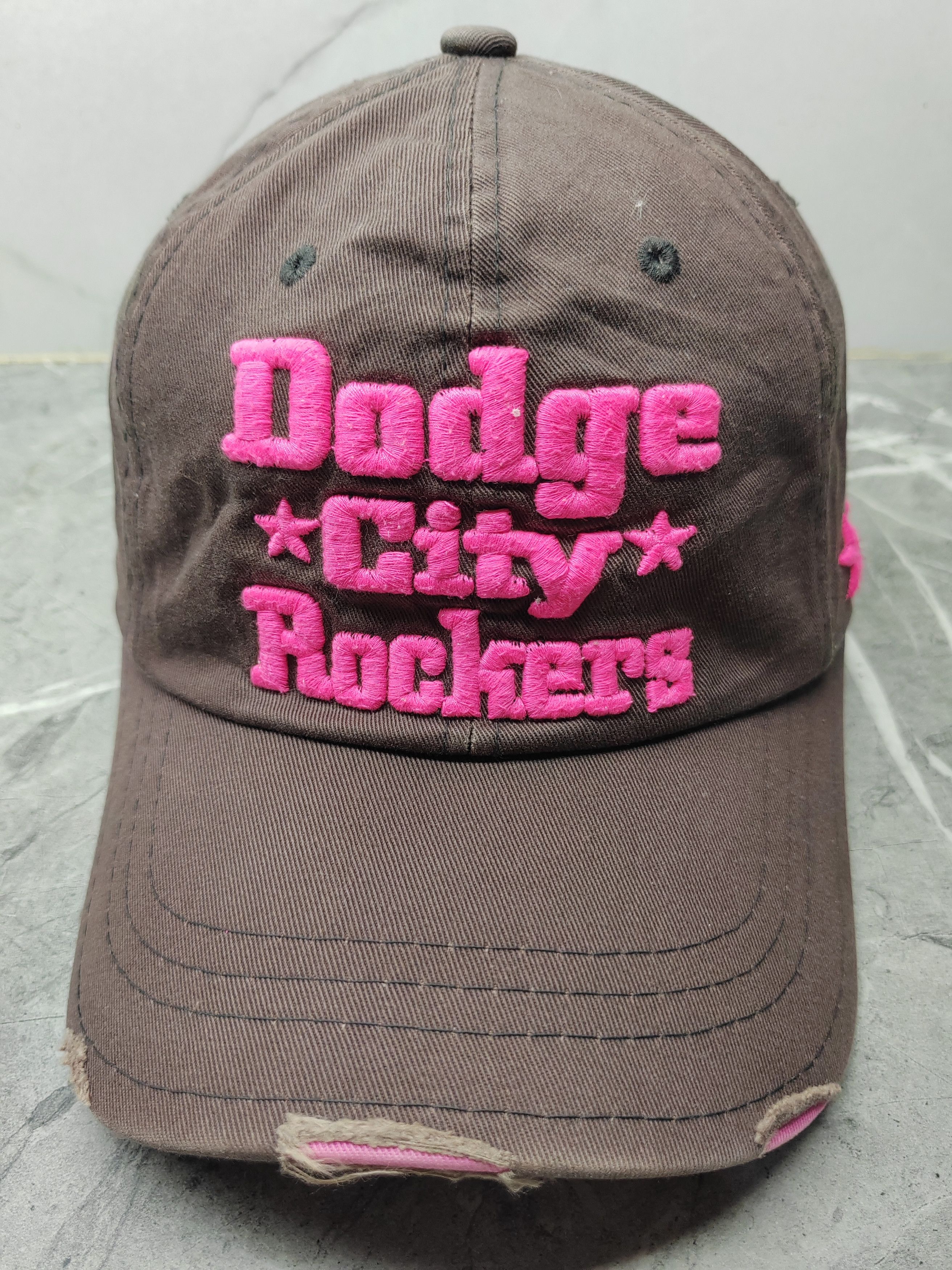 Vintage Vintage Dodge City Rockers Distressed Style Cap Size ONE SIZE - 2 Thumbnail