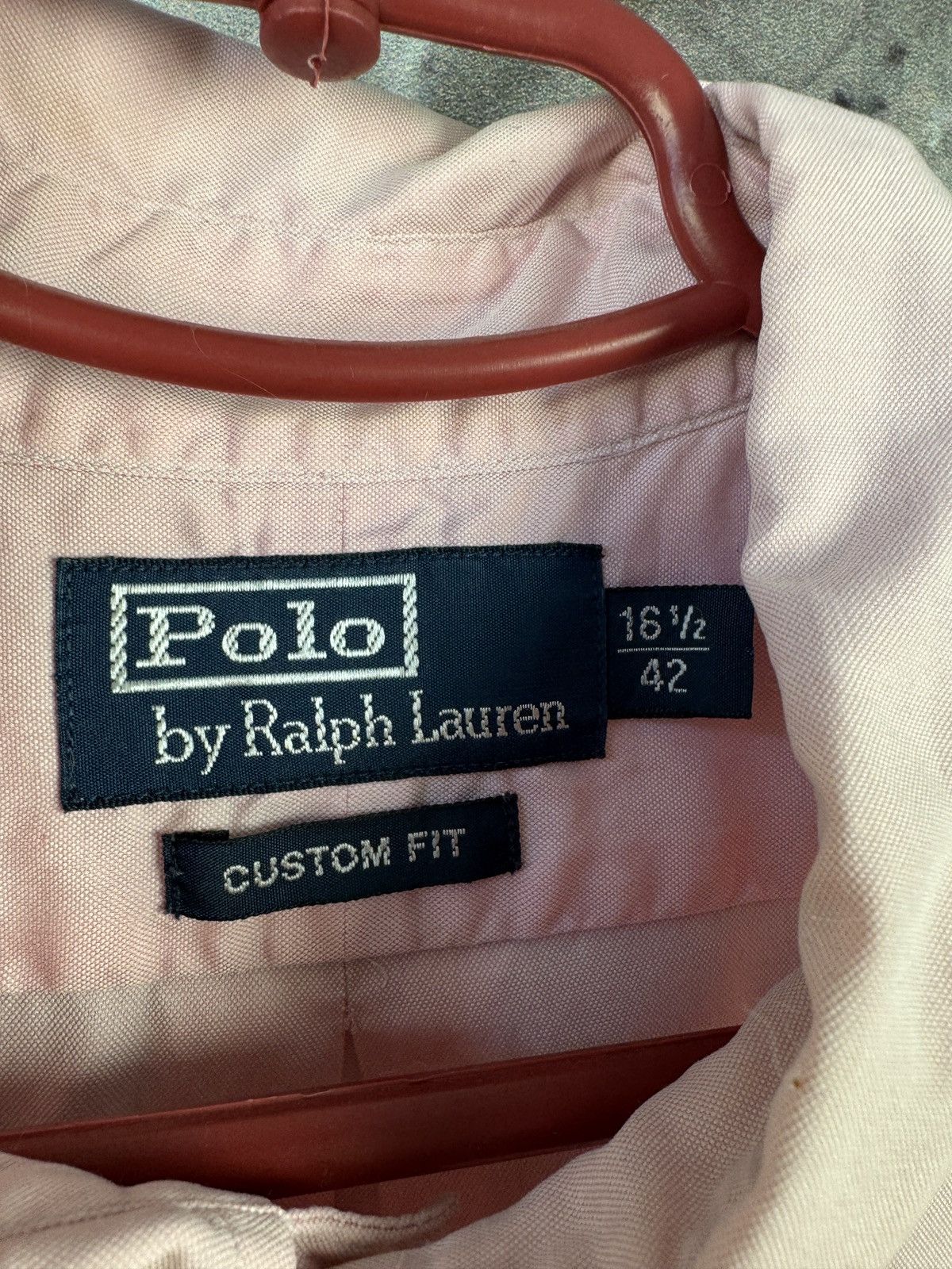 Polo Ralph Lauren Polo Ralph Lauren Pink Oxford Shirt Pony Logo Custom Fit Size US XL / EU 56 / 4 - 6 Thumbnail