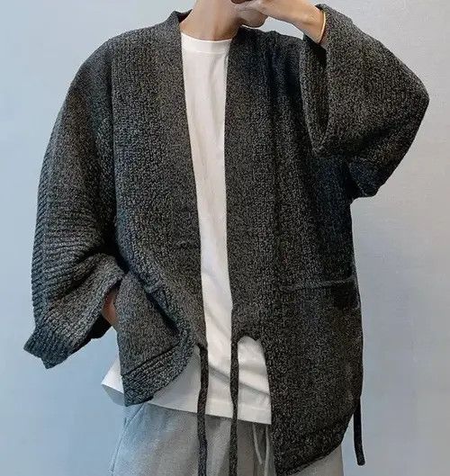 Japanese Brand Kitamura x Emi Retro fashion knit kimono cardigan jacket Size US M / EU 48-50 / 2 - 7 Thumbnail