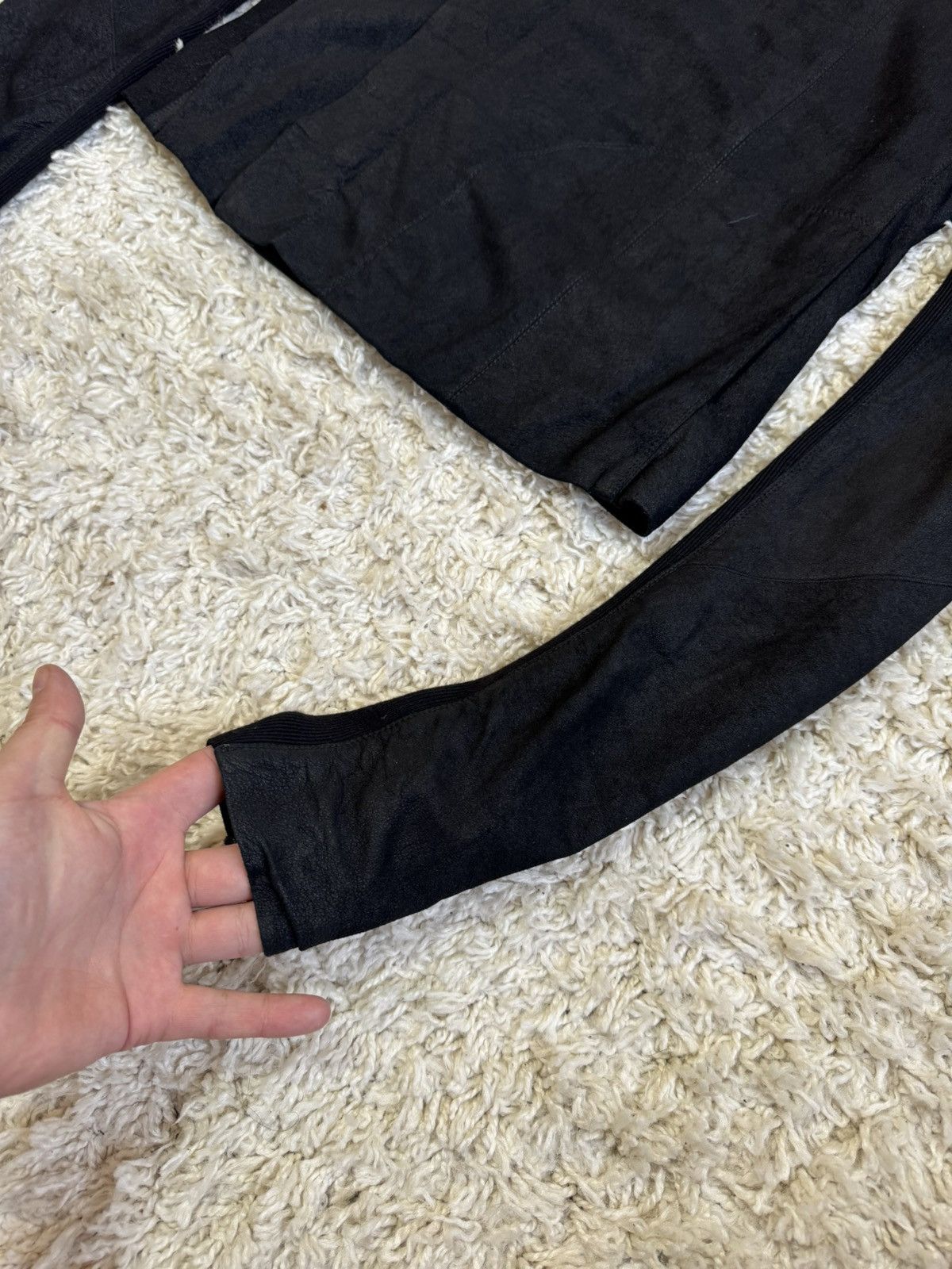 Rick Owens SOLD!Rick Owen’s FW13 Lamb Leather Jacket Size S / US 4 / IT 40 - 3 Thumbnail
