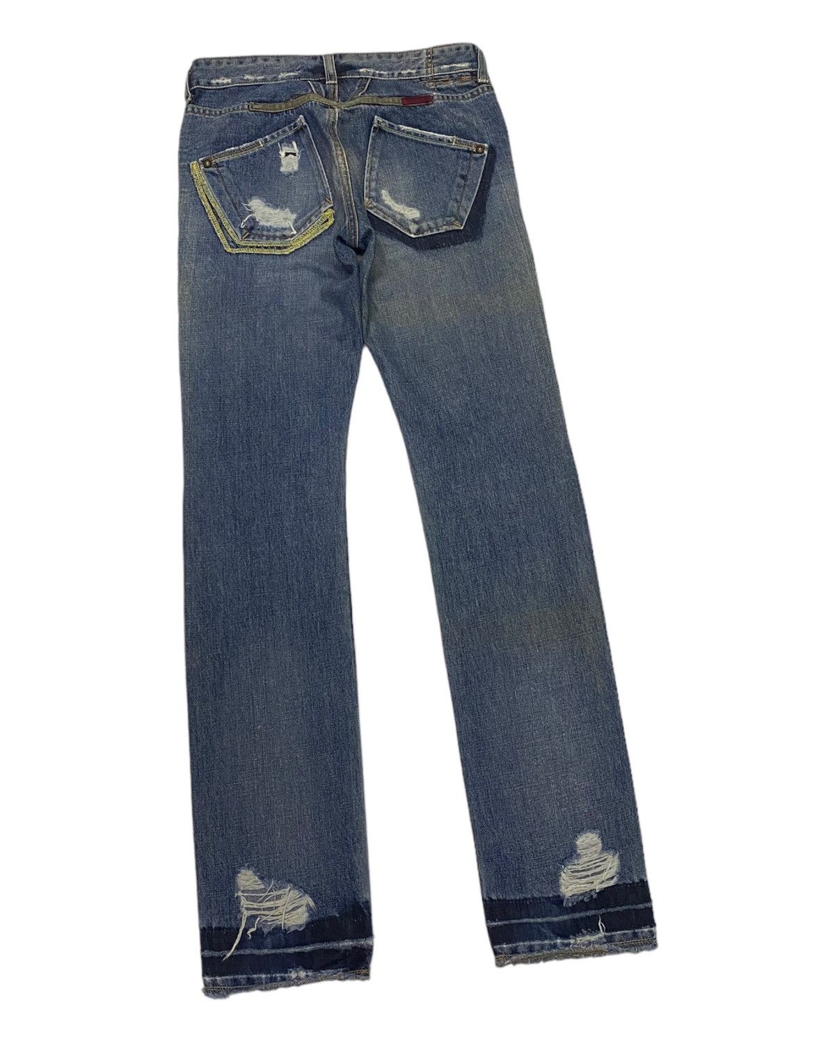 Marithe + Francois Girbaud MARITHE FRANCOIS GIRBAUD SLIM STRAIGHT SKINNY DISTRESS JEAN Size US 28 / EU 44 - 4 Thumbnail