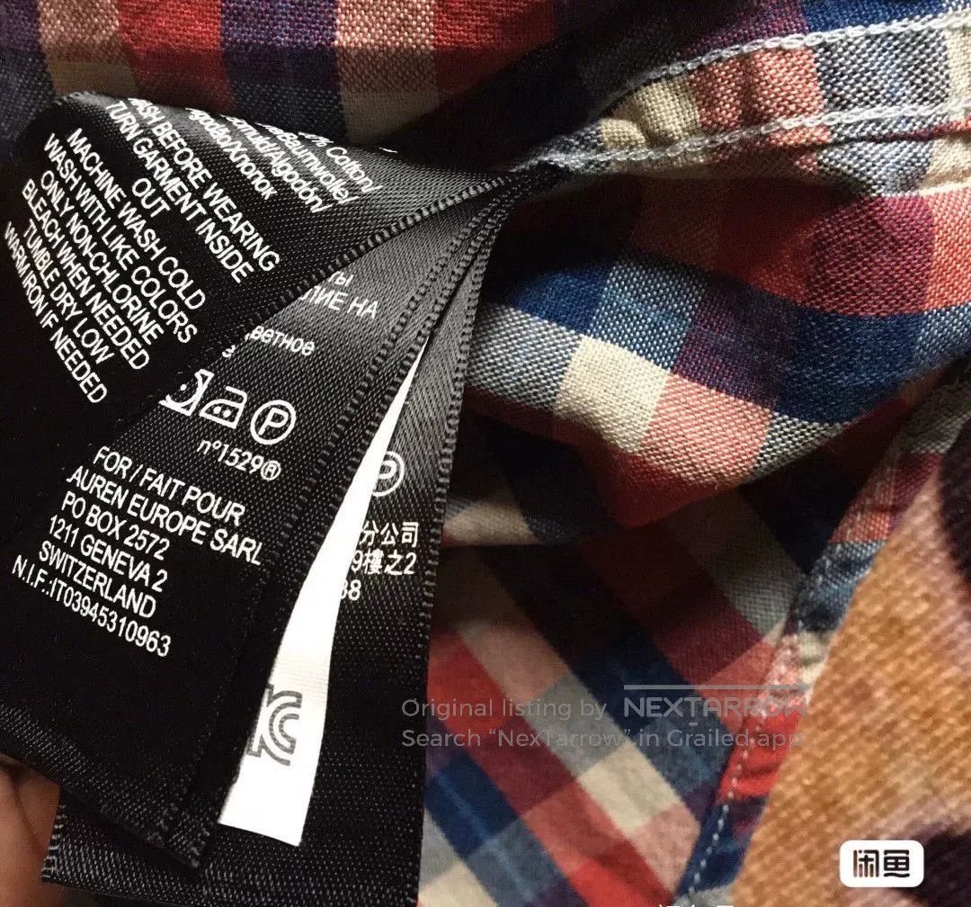RRL Ralph Lauren RRL Plaid Shirt Red and Blue. Size US XL / EU 56 / 4 - 7 Thumbnail
