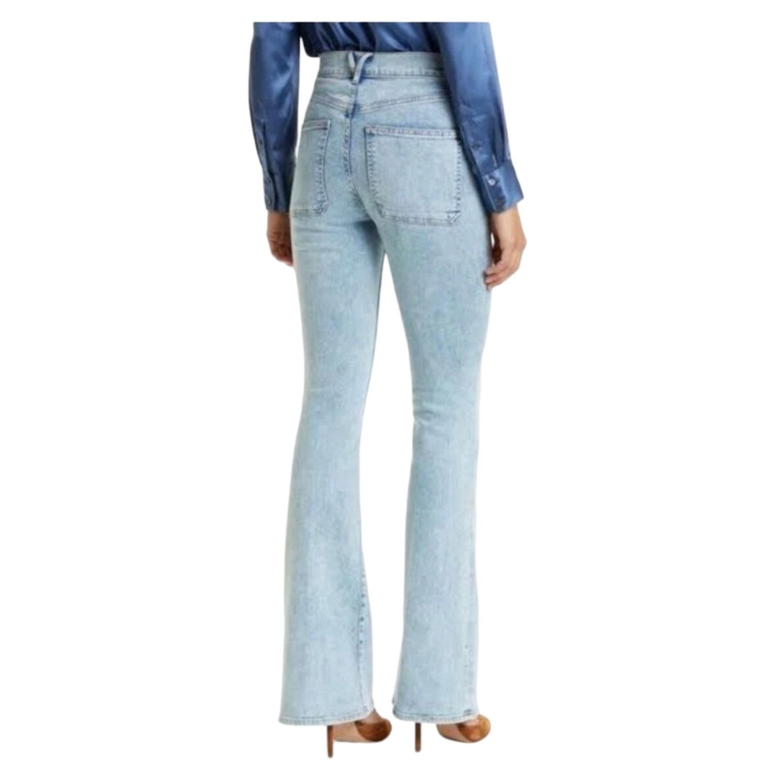Veronica Beard Veronica Beard Florence High-rise Flared Jeans Acid-Wash Size 25" / US 0 / IT 36 - 2 Thumbnail
