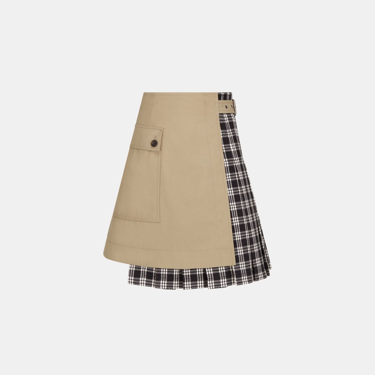 image of Dior O1Bcso1Str0224 Skirt In Black White, Women's (Size 26)
