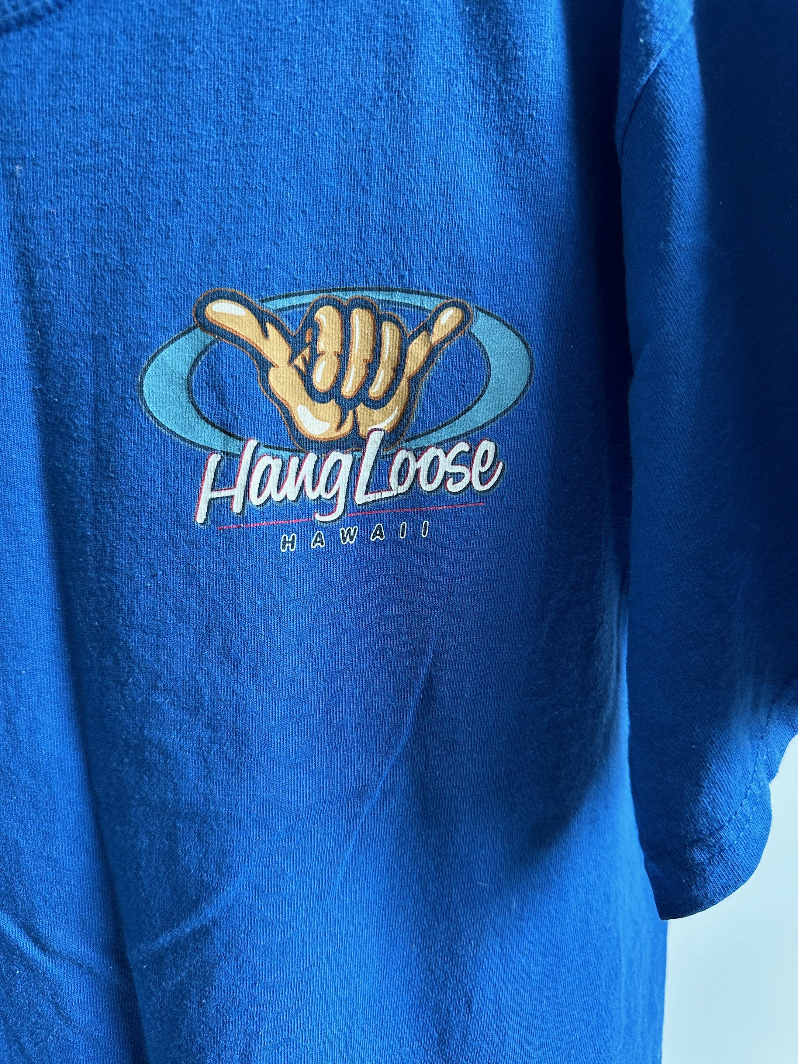 Anvil Anvil Hang Loose Hawaii Surf style t shirt blue Size US M / EU 48-50 / 2 - 4 Thumbnail