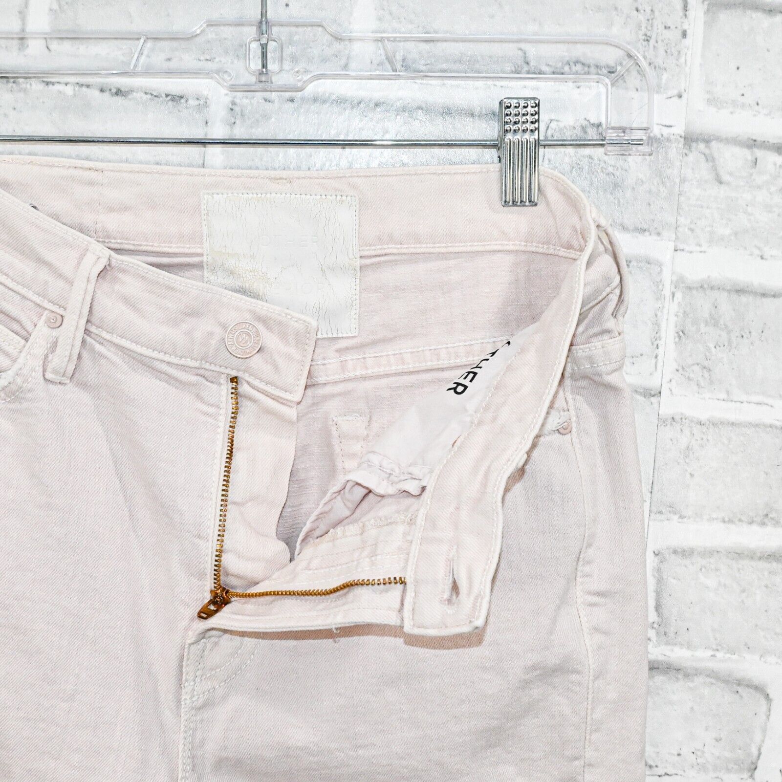 MOTHER MOTHER Superior Denim High Waisted Rascal Ankle Jeans Pink Size 25" / US 0 / IT 36 - 2 Thumbnail
