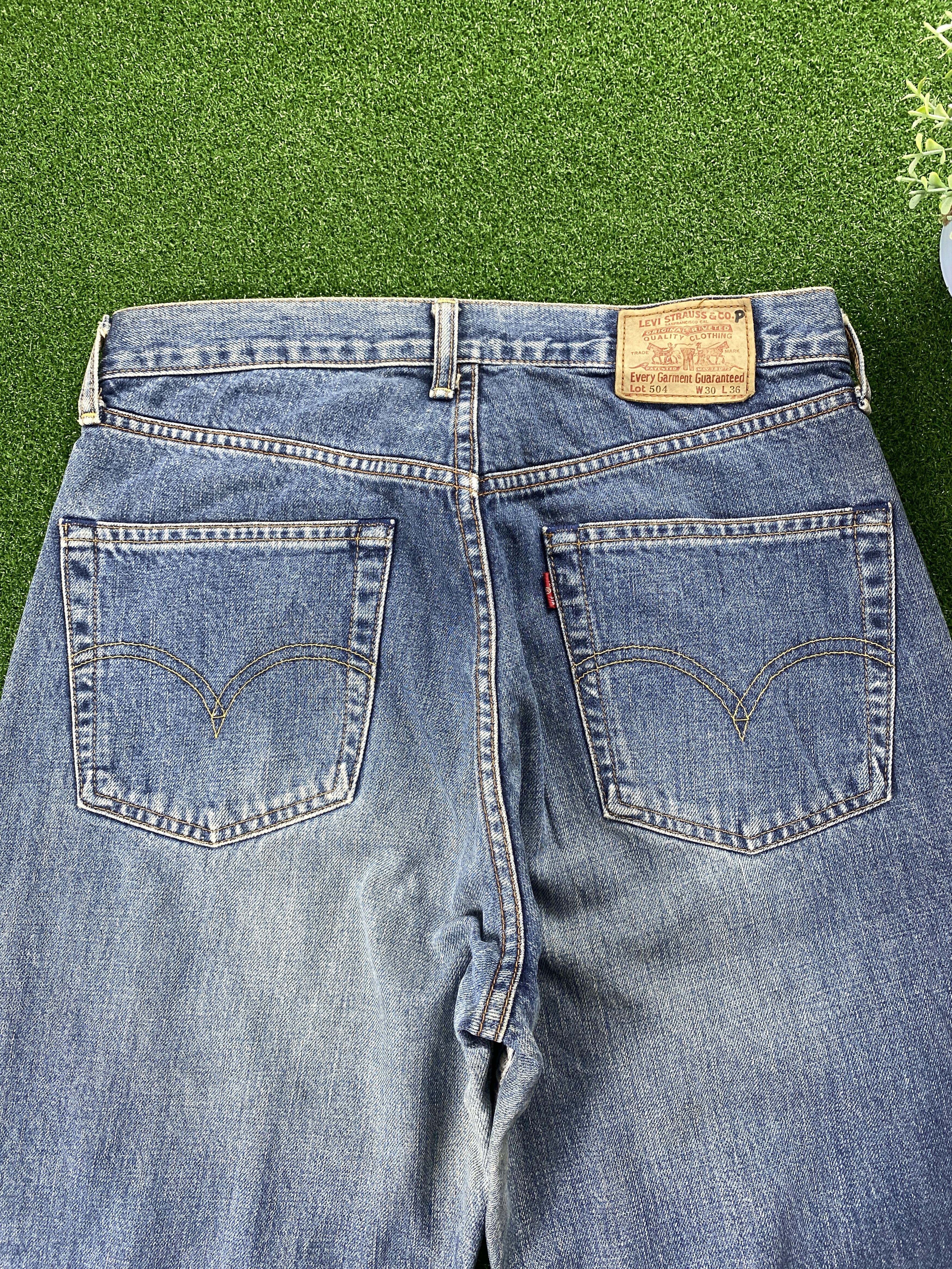 Levi's 💢 Rindem Selvedge Vintage Levi's 504 Faded Jeans CP0085 Size US 30 / EU 46 - 8 Thumbnail